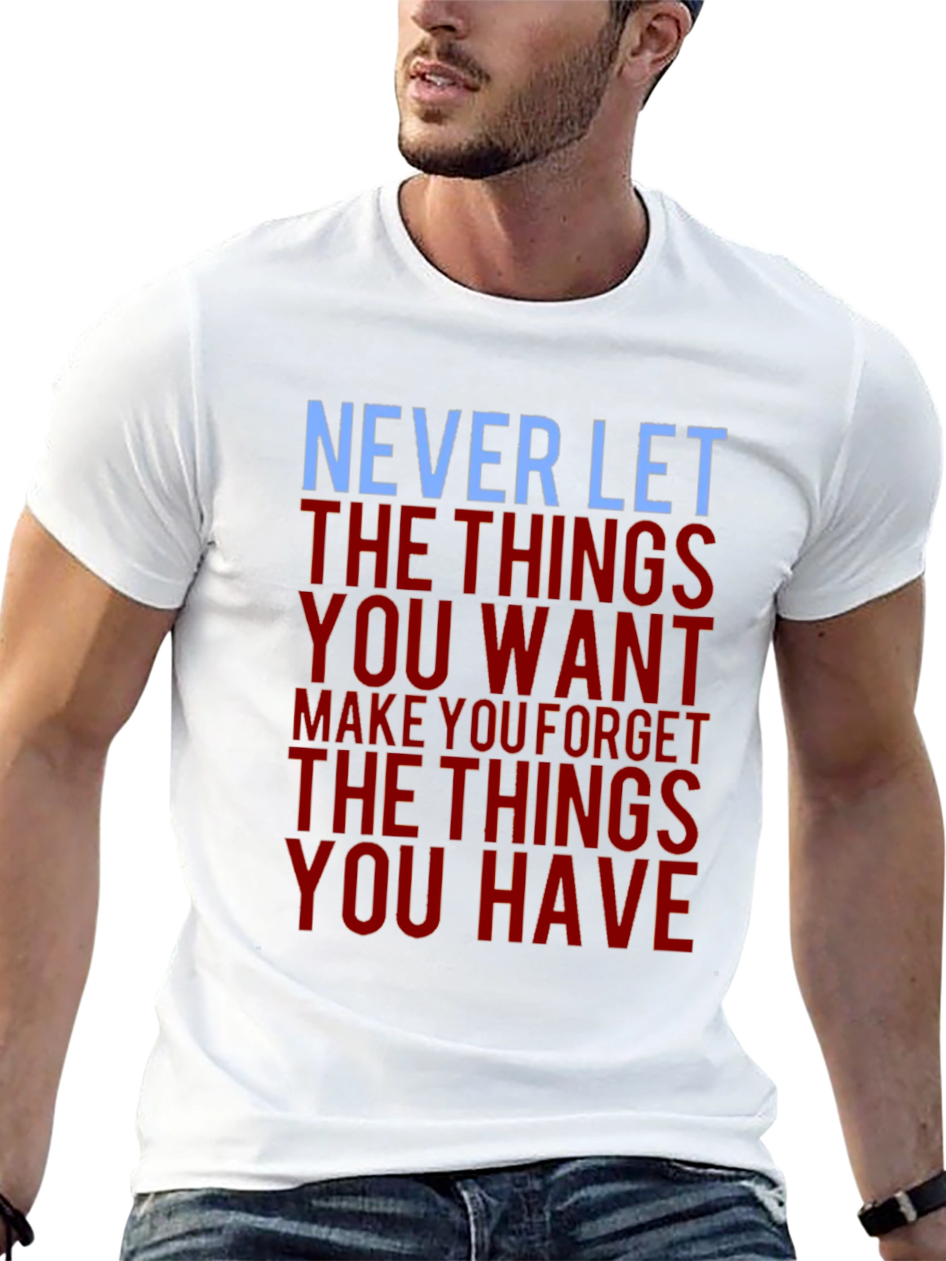 Inspirational Graphic Print Mens T-Shirt