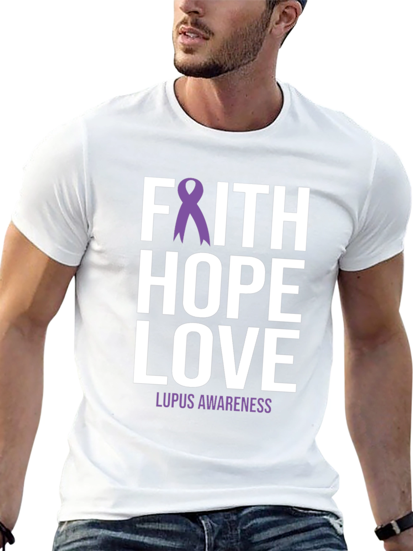 Faith Hope Love Lupus Awareness Tee