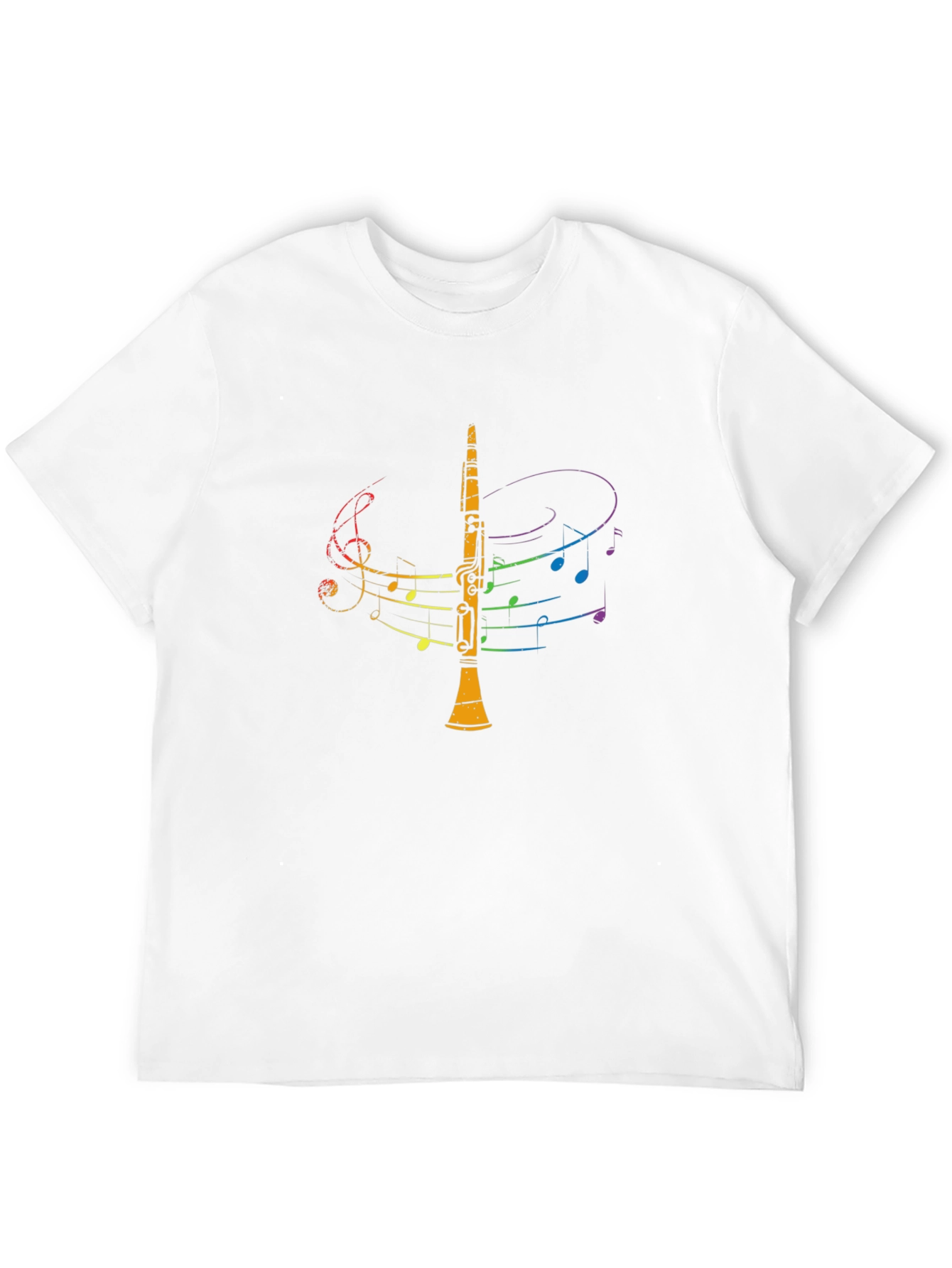 Musical Clarinet Graphic Tee - Black