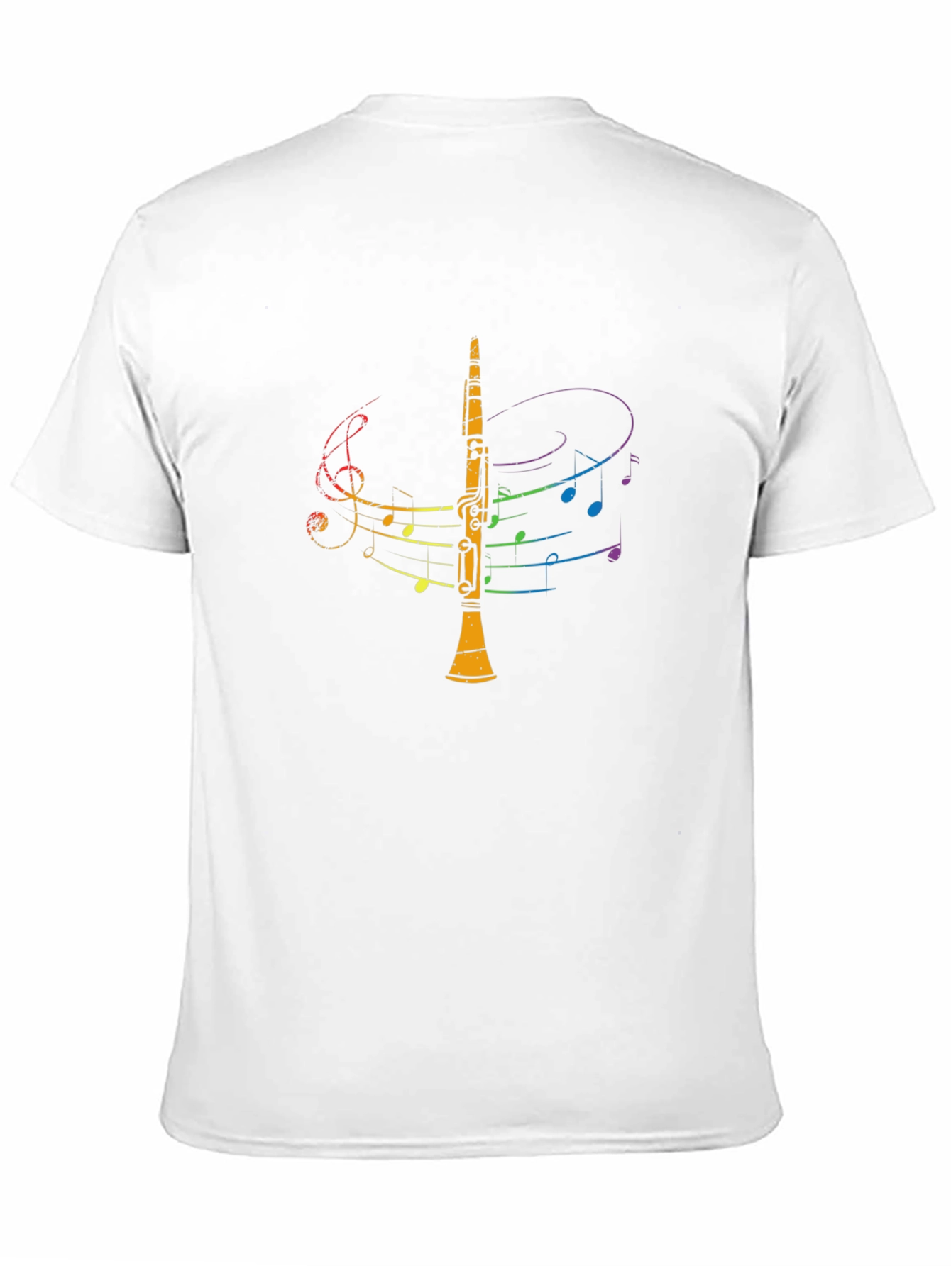 Musical Clarinet Graphic Tee - Black