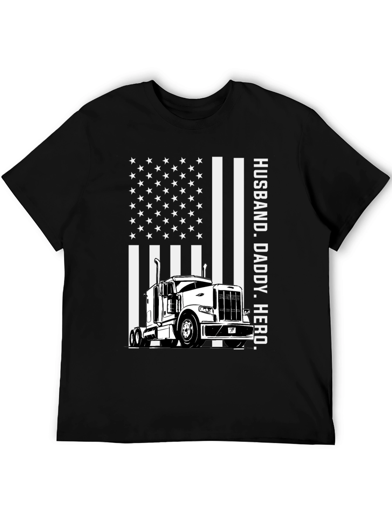 Husband Daddy Hero Trucker T-Shirt