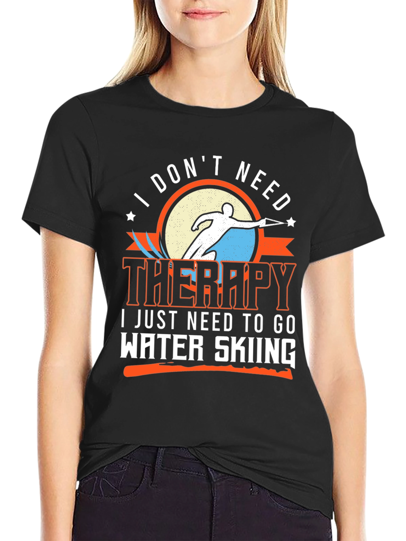 Water Skiing Therapy T-Shirt