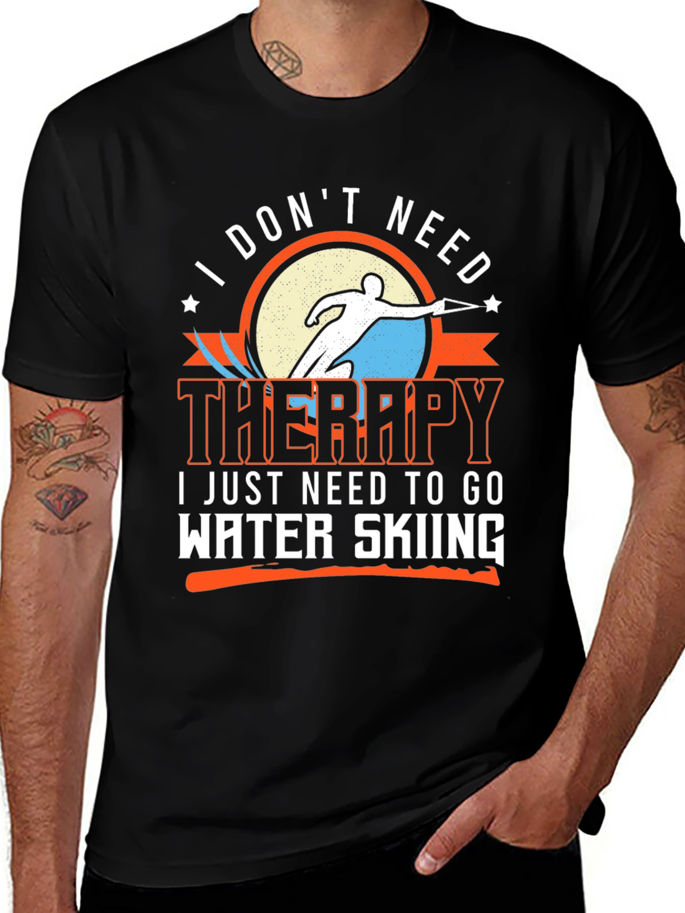 Water Skiing Therapy T-Shirt