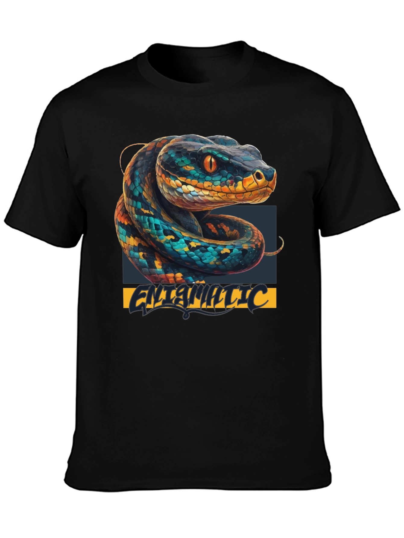 Snake Graphic T-Shirt - Cool Animal Print Tee