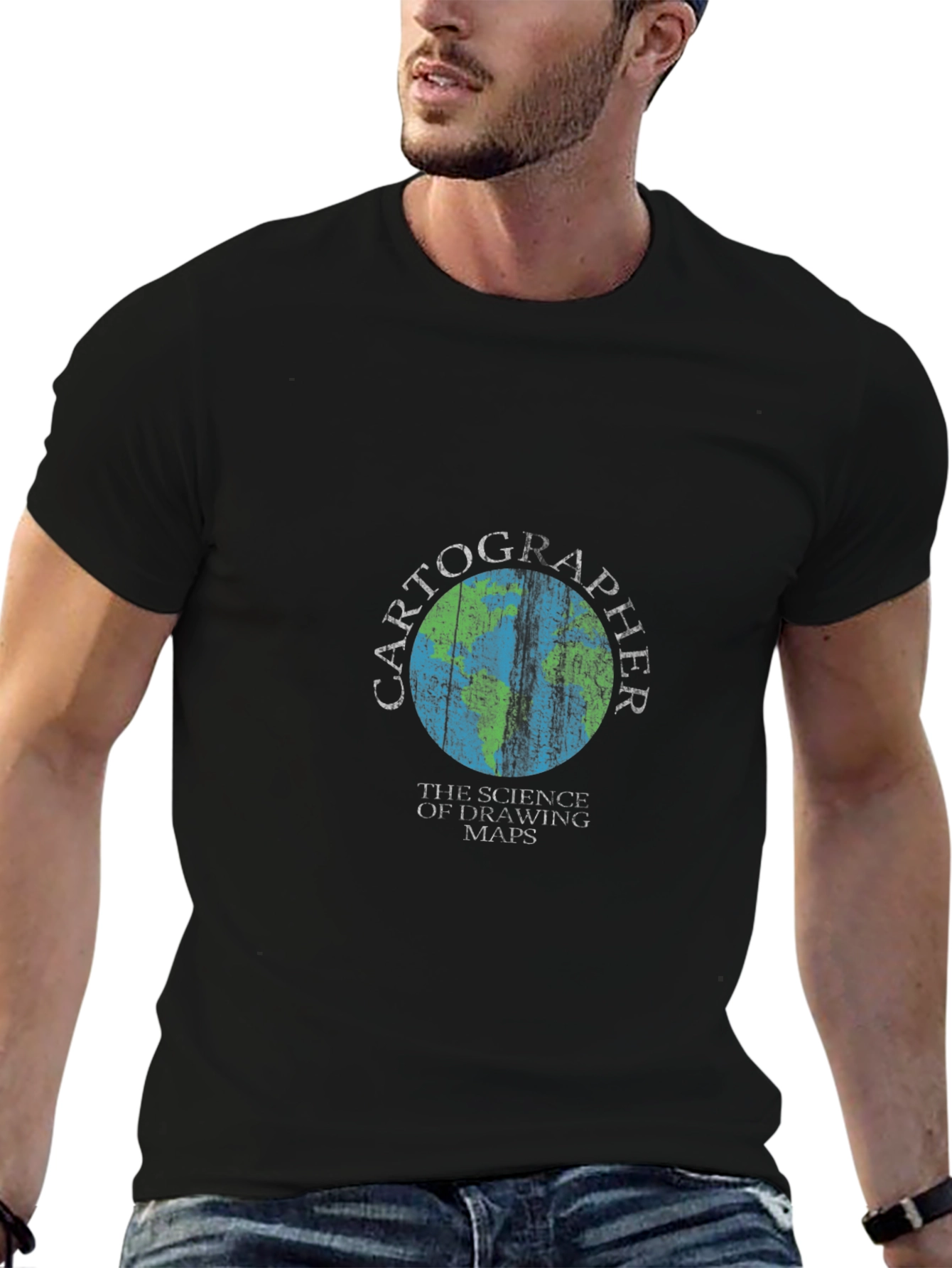 Cartographer Graphic T-Shirt - Science of Drawing Maps