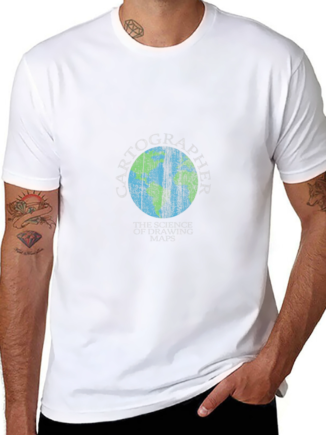Cartographer Graphic T-Shirt - Science of Drawing Maps