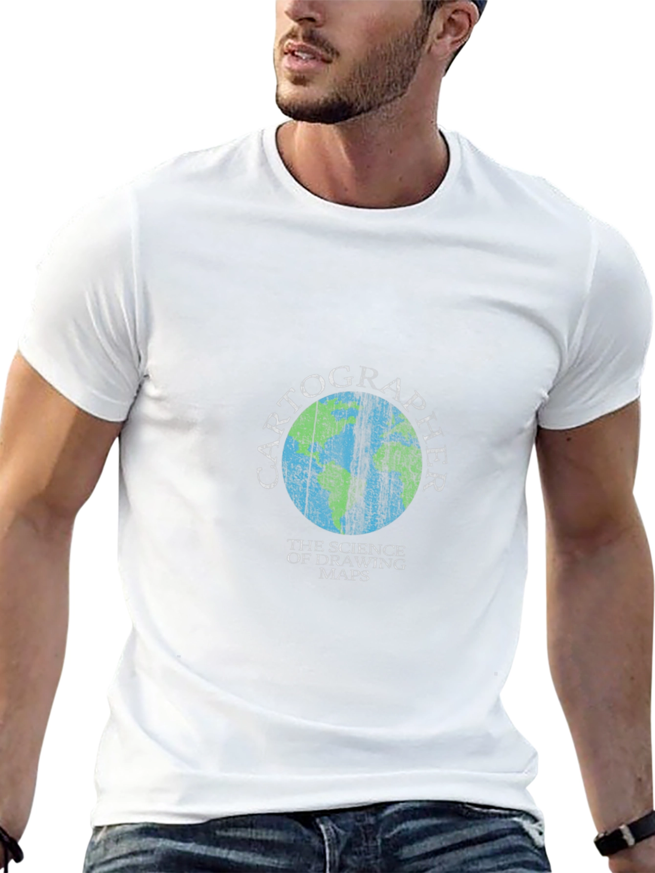 Cartographer Graphic T-Shirt - Science of Drawing Maps