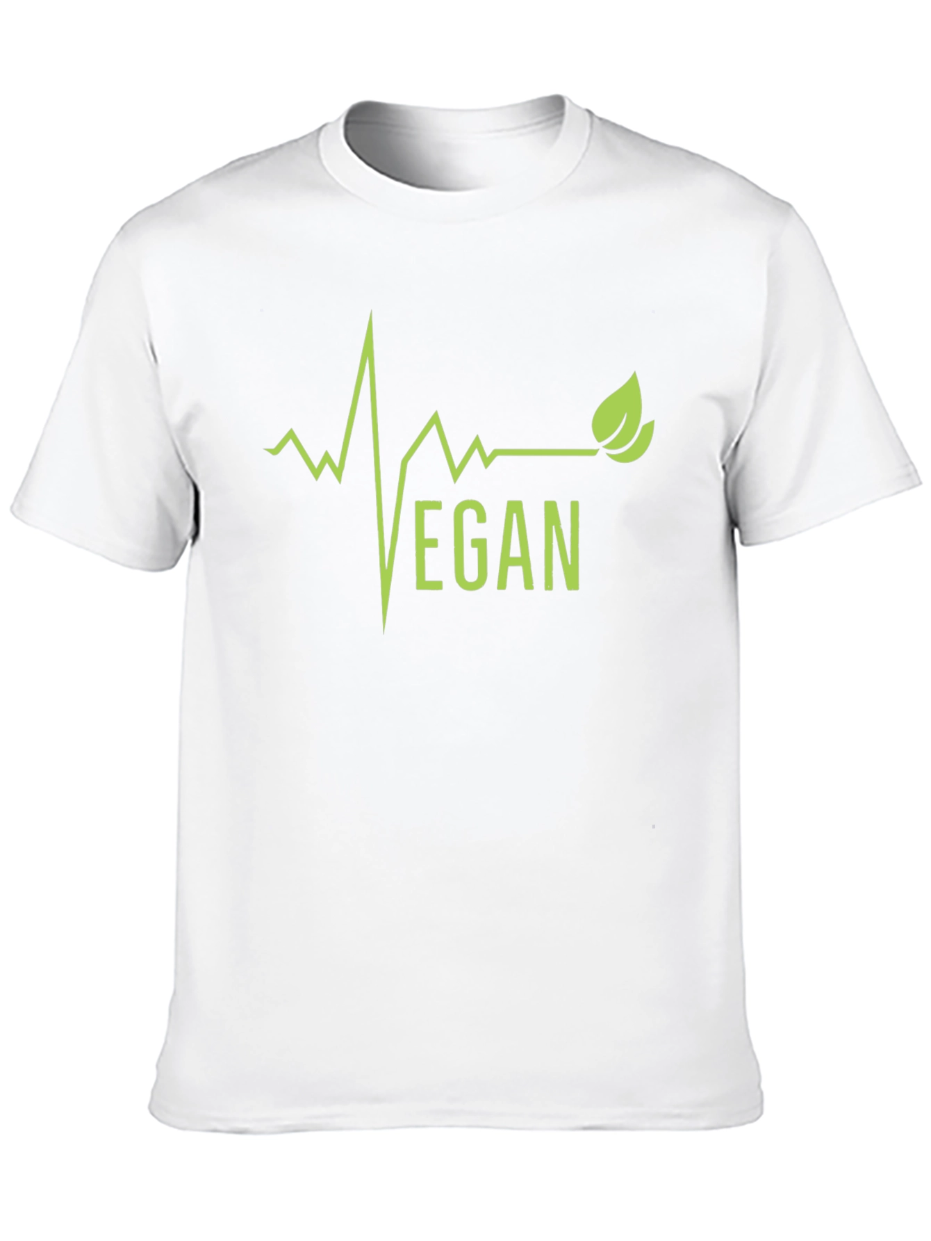 Vegan Lifebeat Graphic Tee - Black Cotton T-Shirt