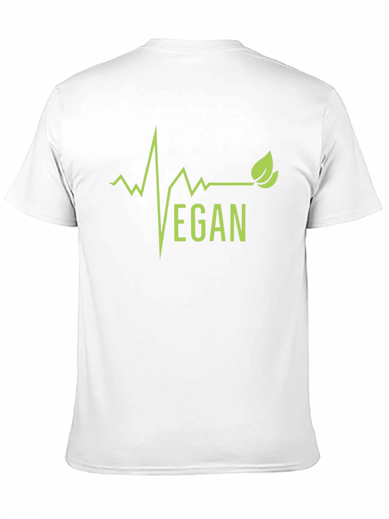 Vegan Lifebeat Graphic Tee - Black Cotton T-Shirt