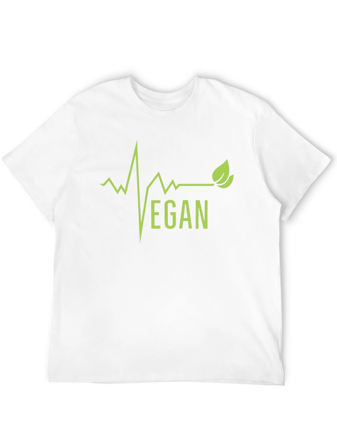 Vegan Lifebeat Graphic Tee - Black Cotton T-Shirt