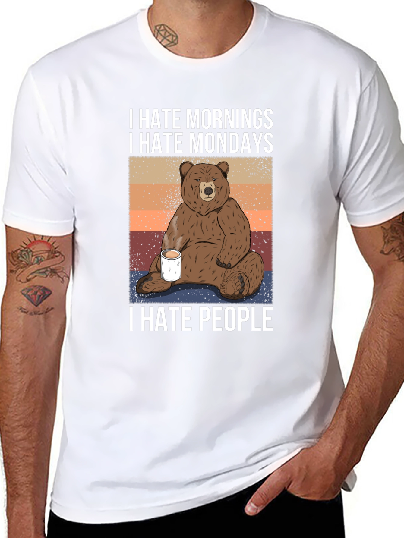 I Hate Mornings Mondays People T-Shirt