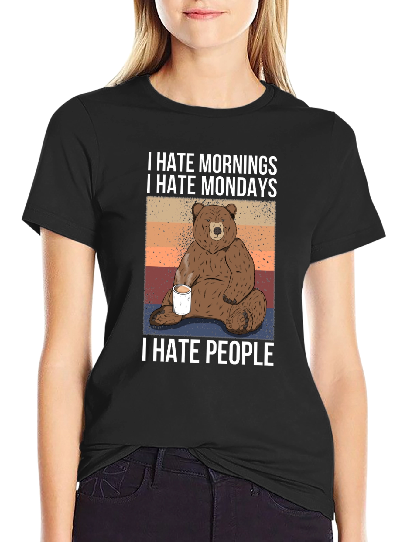 I Hate Mornings Mondays People T-Shirt