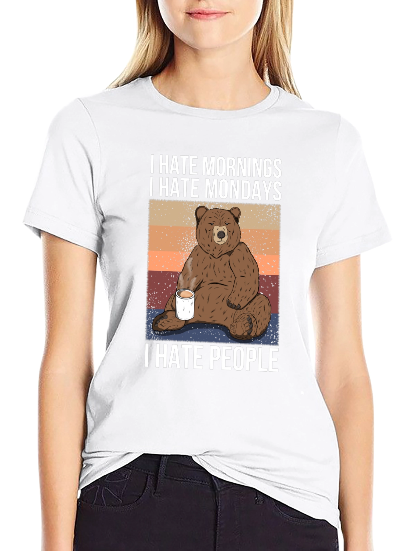 I Hate Mornings Mondays People T-Shirt