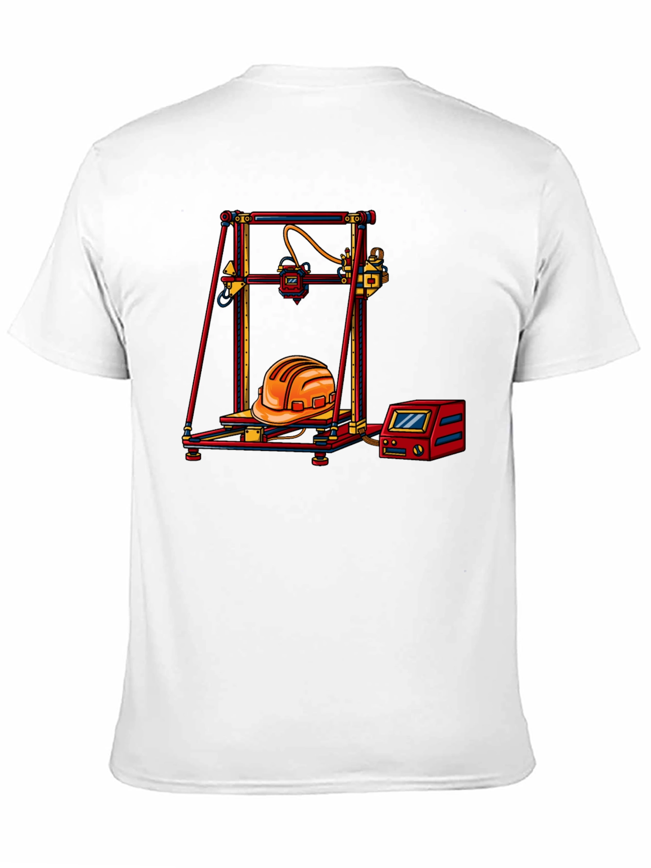 3D Printing Hard Hat Graphic Tee
