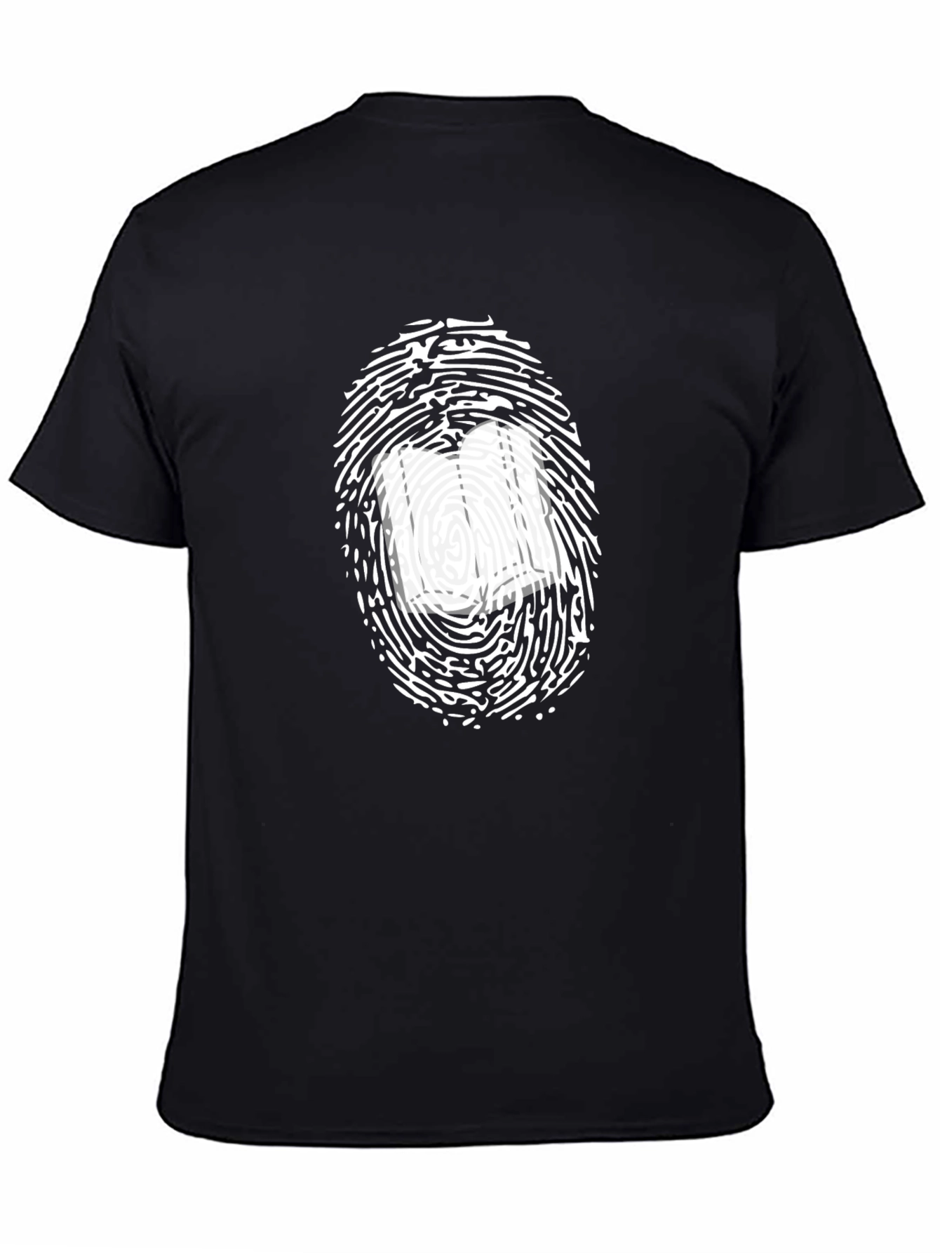Unique Bookworm Fingerprint Graphic T-Shirt