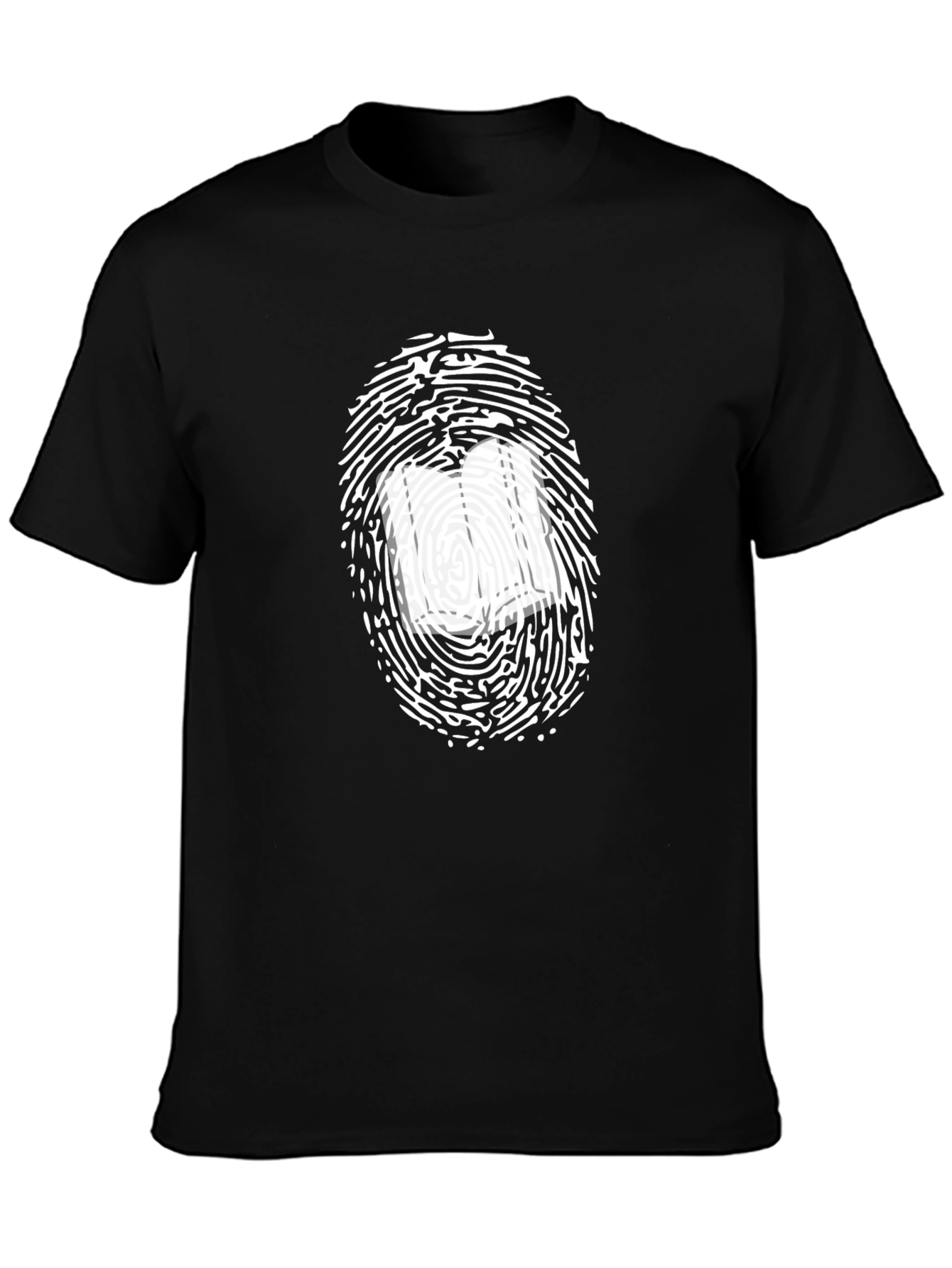 Unique Bookworm Fingerprint Graphic T-Shirt
