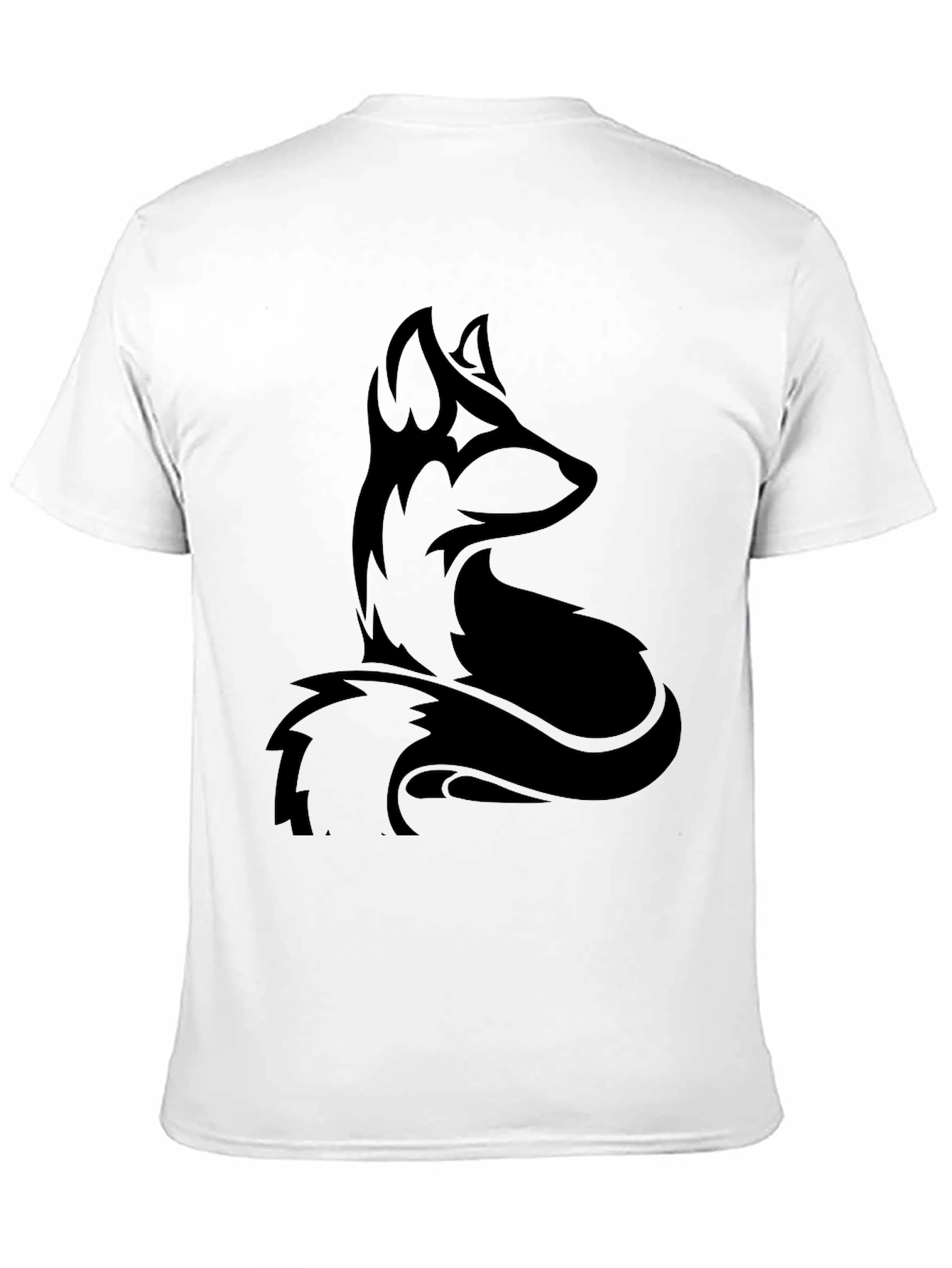 Stylish Black Fox Graphic T-Shirt