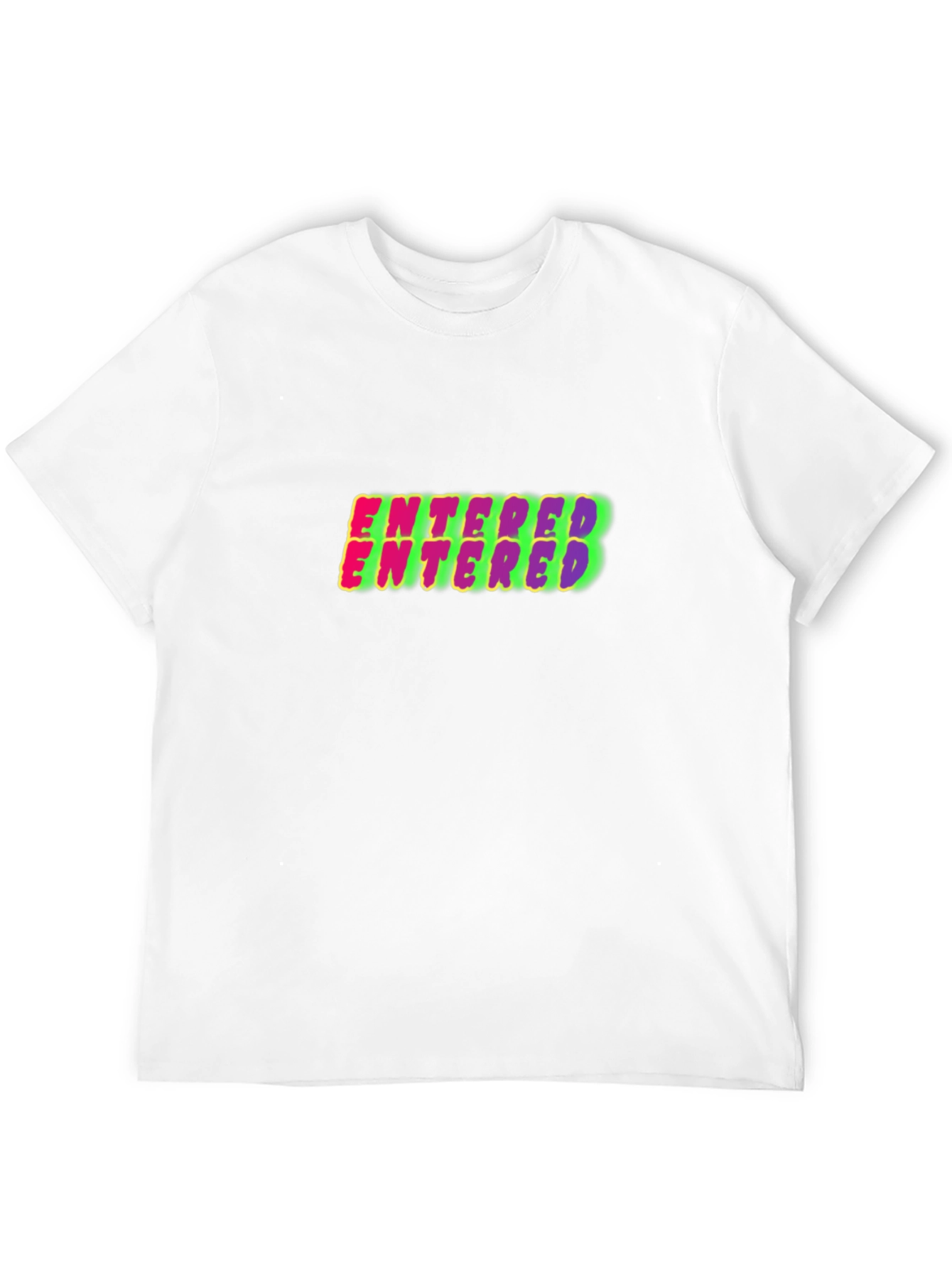 Entered Graphic Print Black Cotton T-Shirt