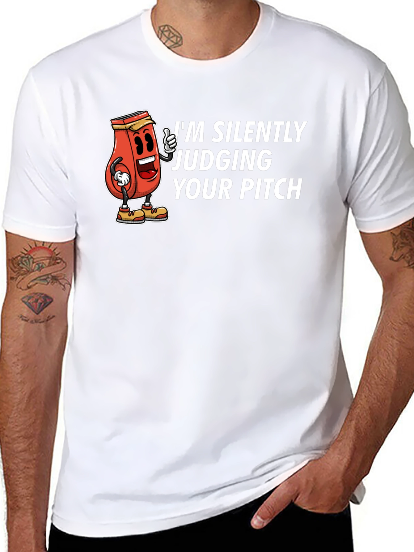 Funny Judging Your Pitch Graphic T-Shirt