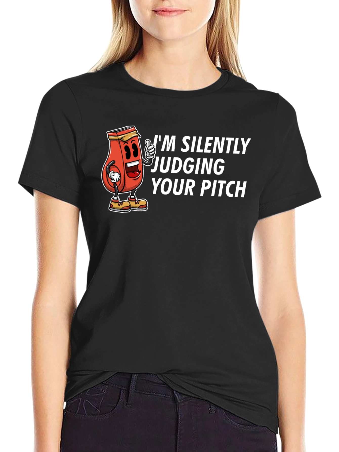 Funny Judging Your Pitch Graphic T-Shirt