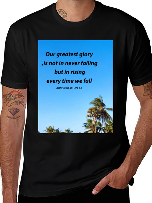 Inspirational Confucius Quote Graphic T-Shirt