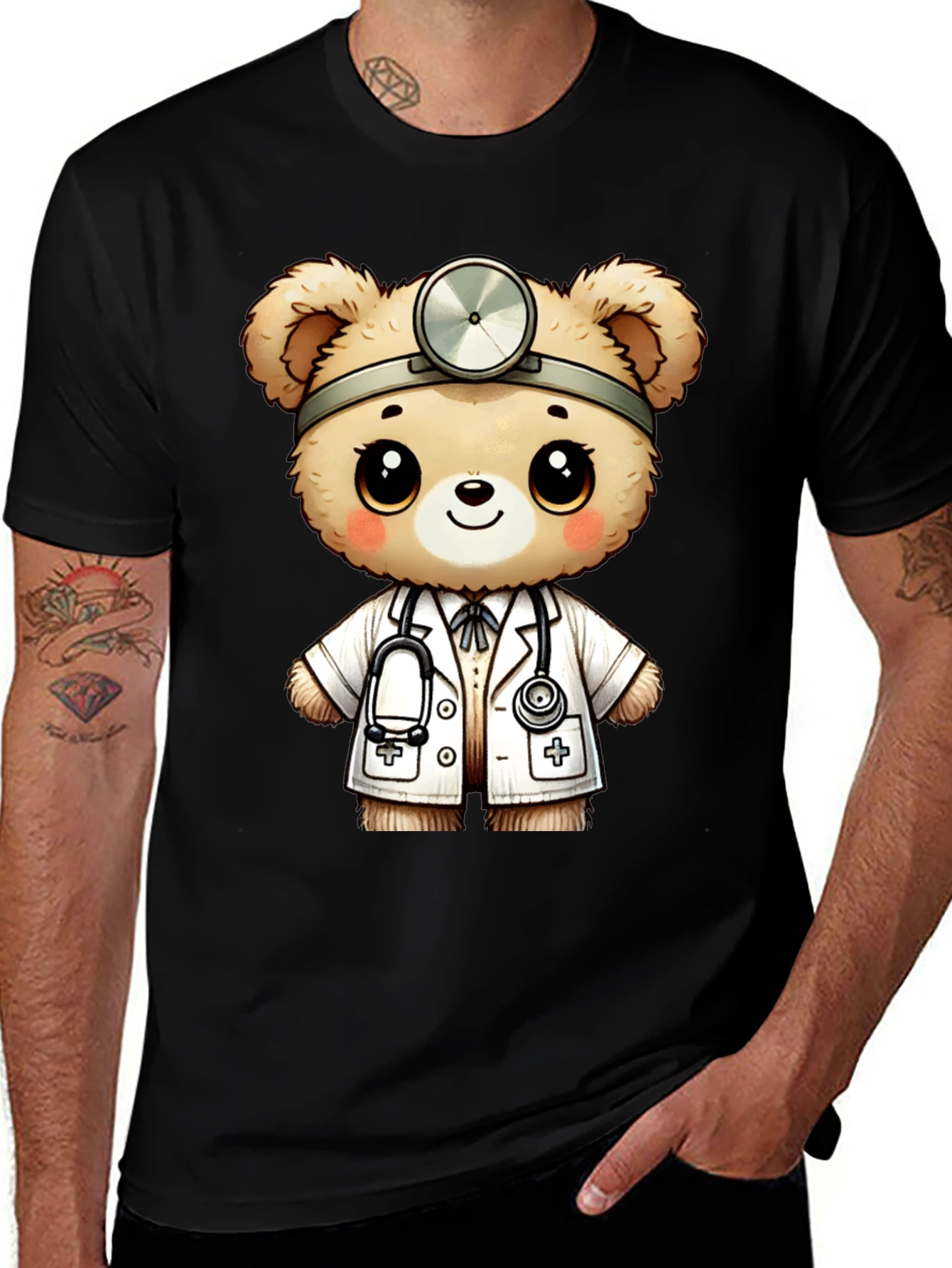 Doctor Teddy Bear Graphic T-Shirt
