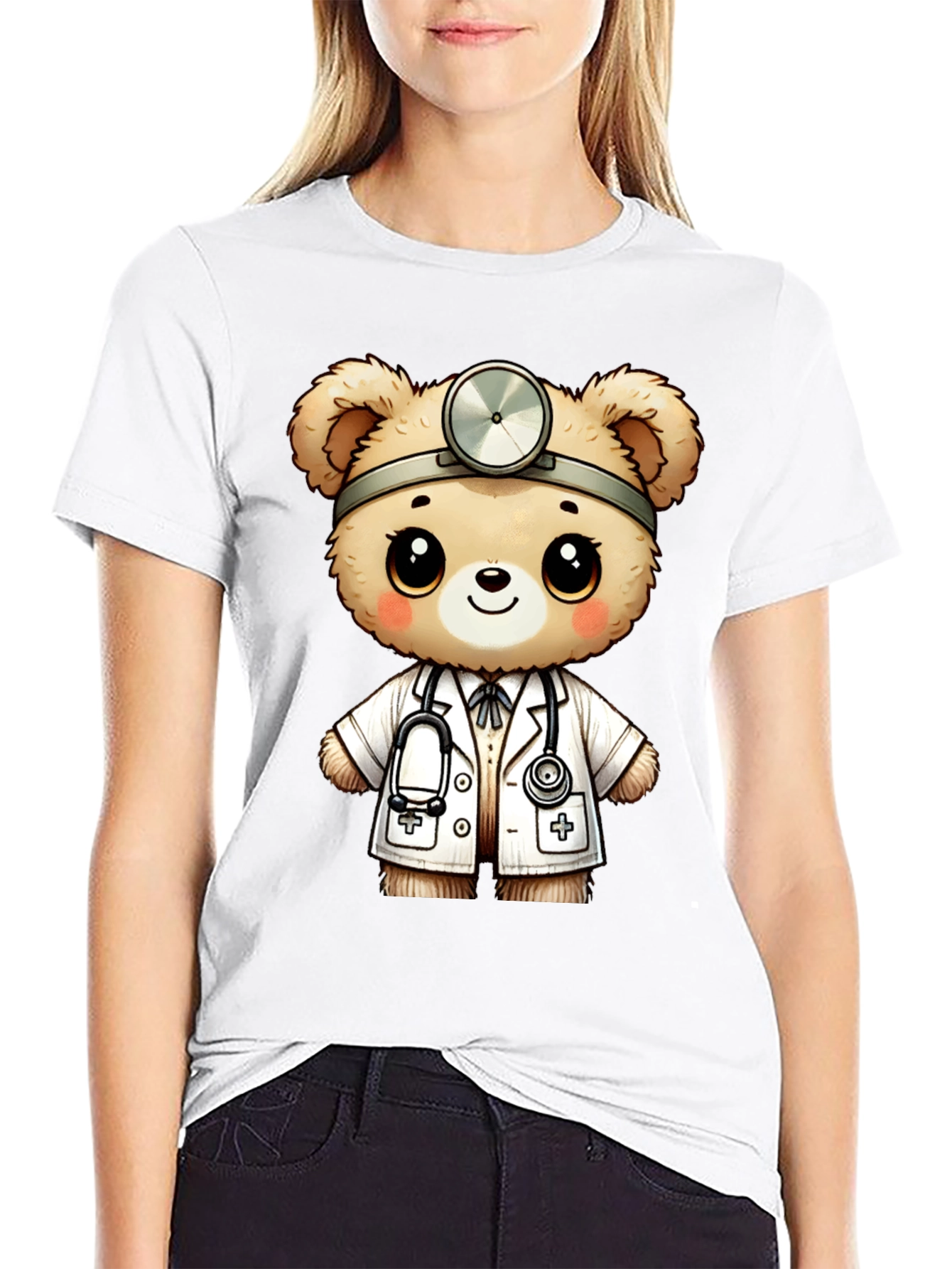 Doctor Teddy Bear Graphic T-Shirt