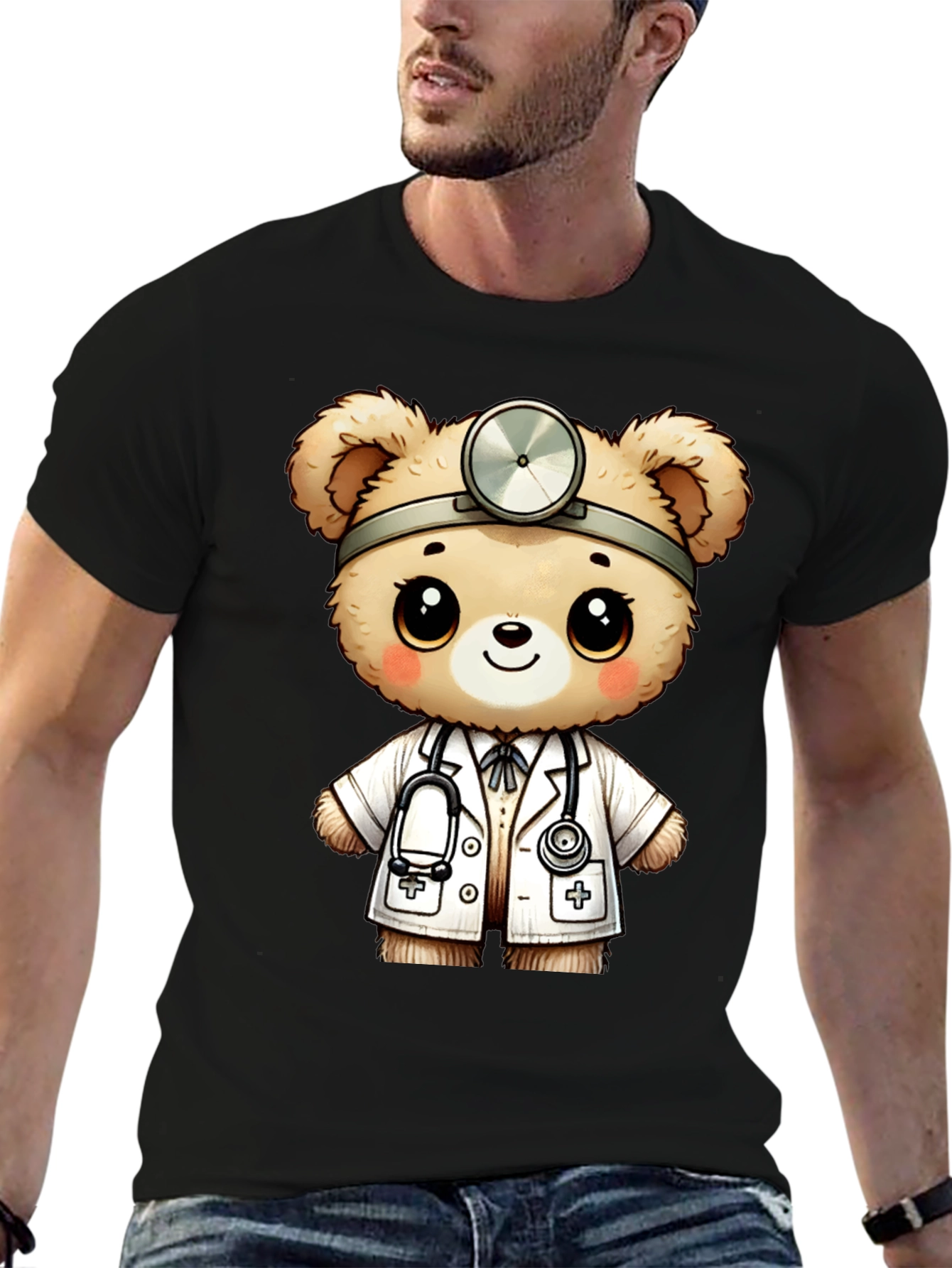 Doctor Teddy Bear Graphic T-Shirt
