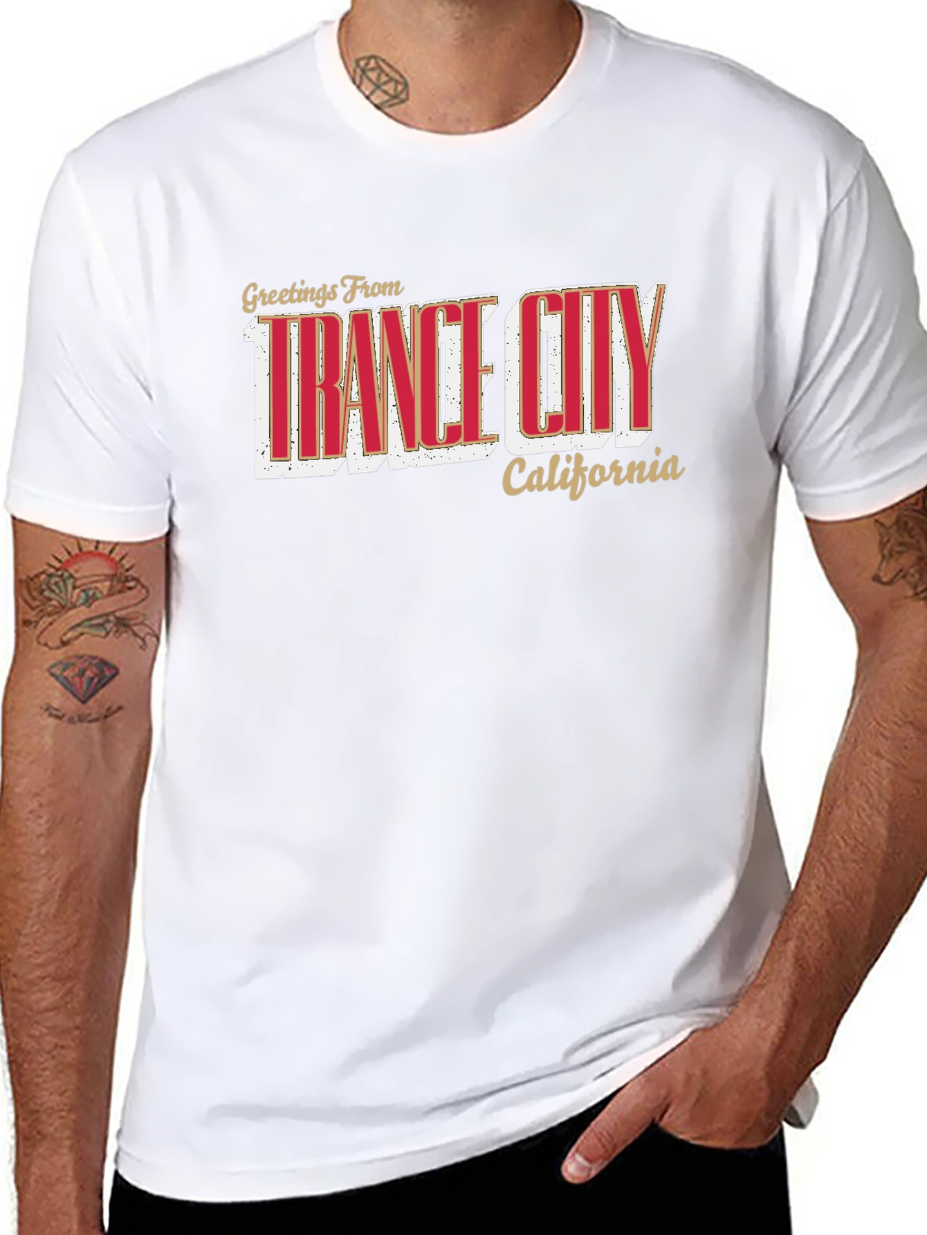 Trance City California T-Shirt - Retro Style Tee