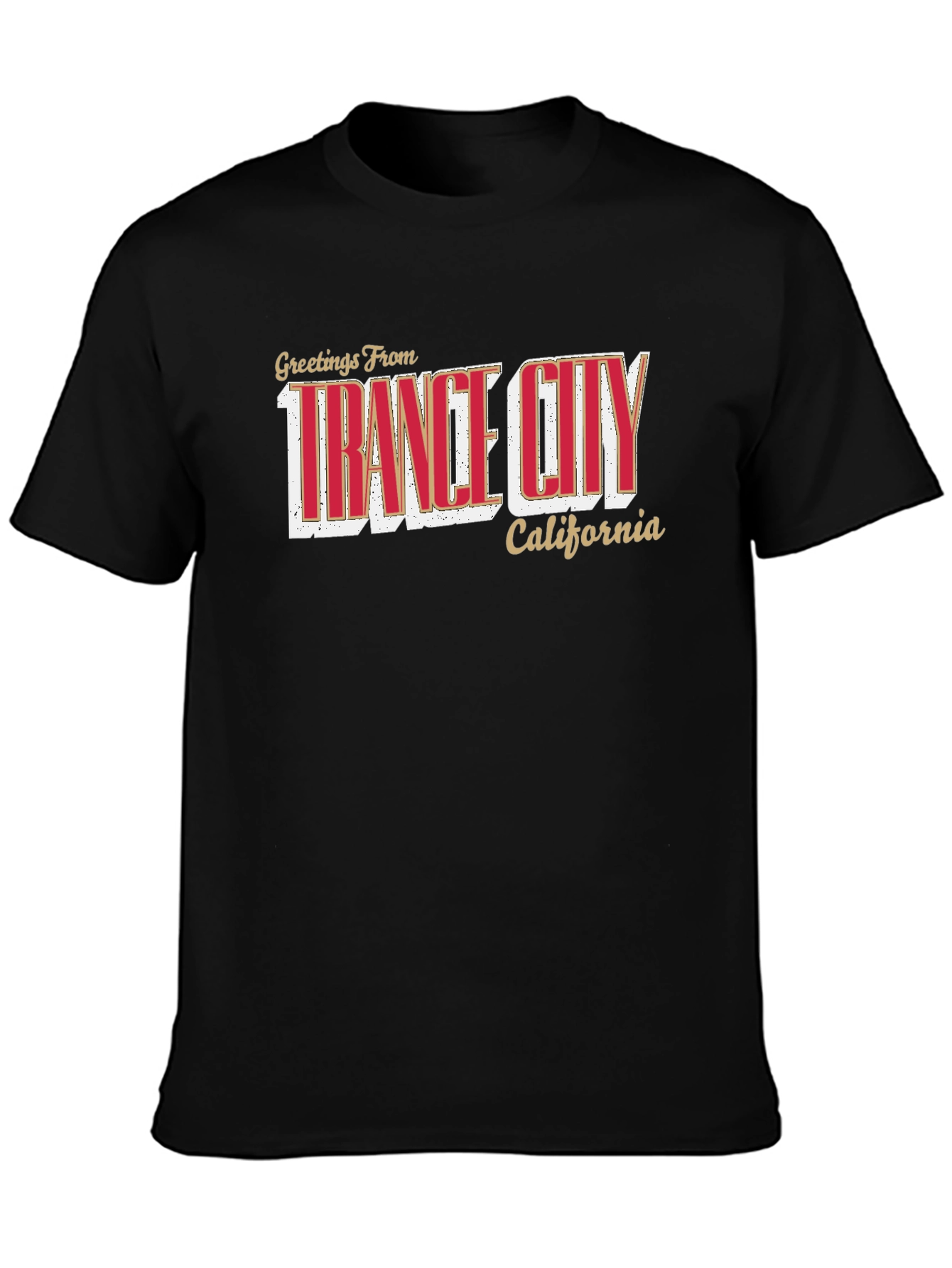Trance City California T-Shirt - Retro Style Tee