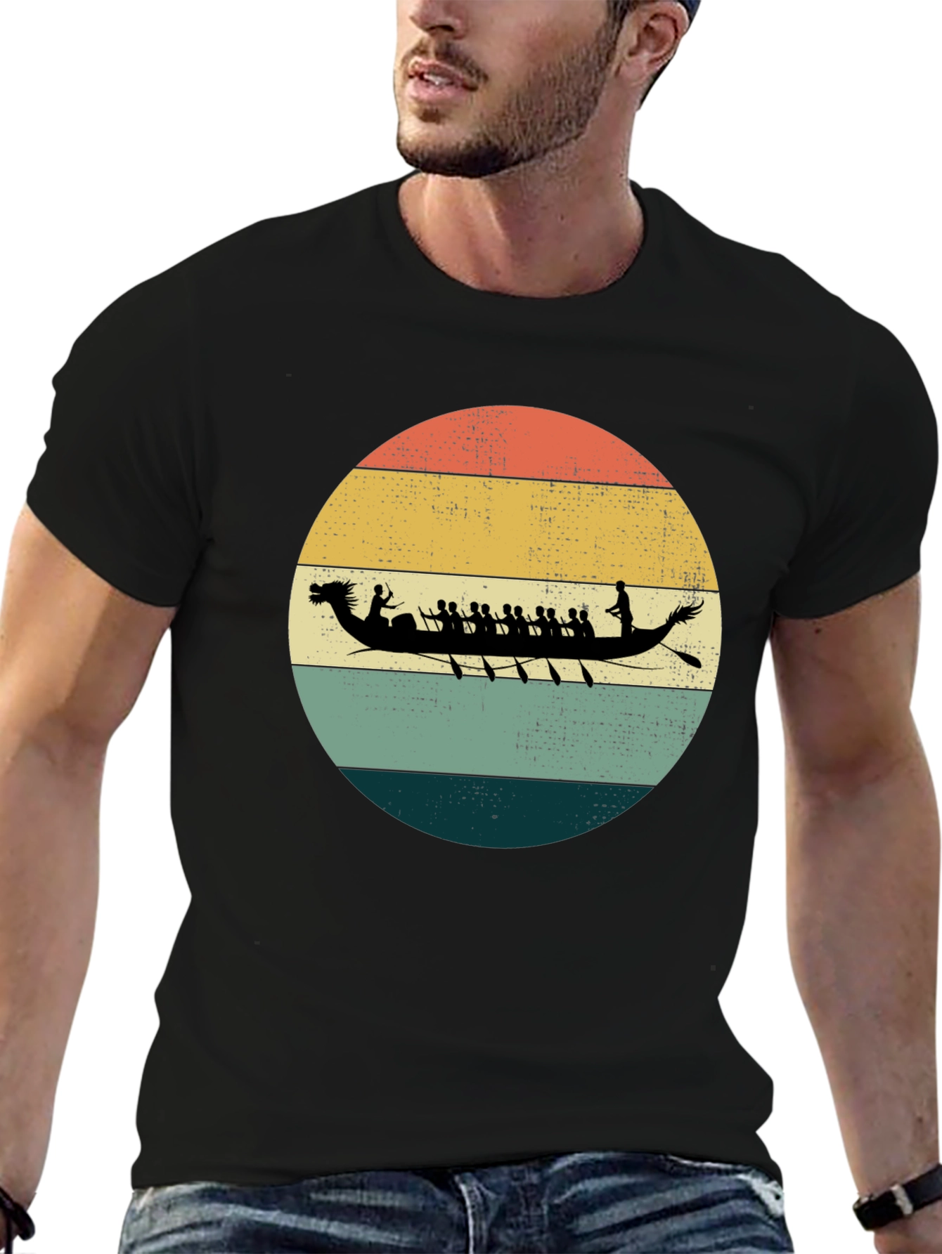 Retro Dragon Boat Racing T-Shirt