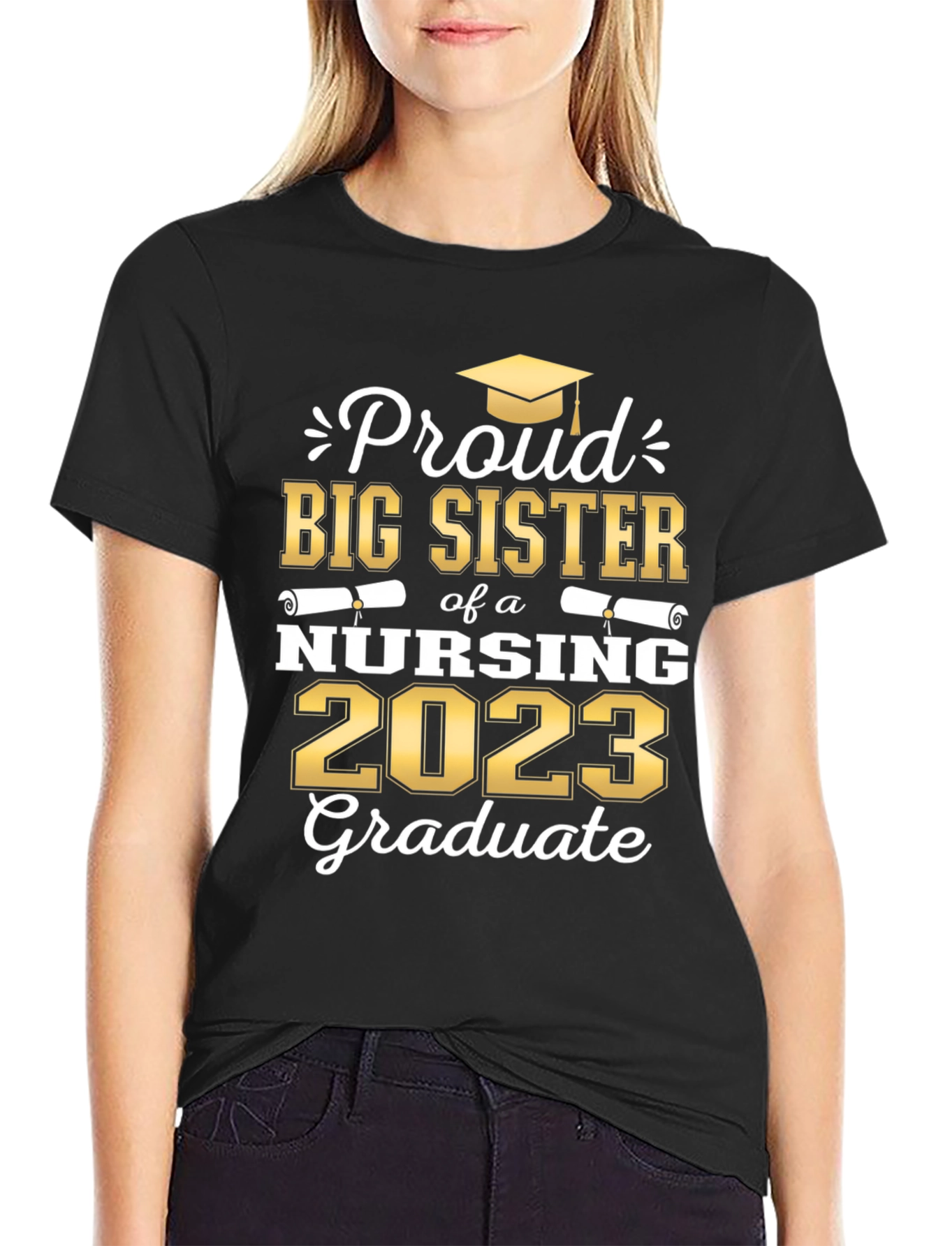 Proud Big Sister Nursing 2023 Graduate T-Shirt