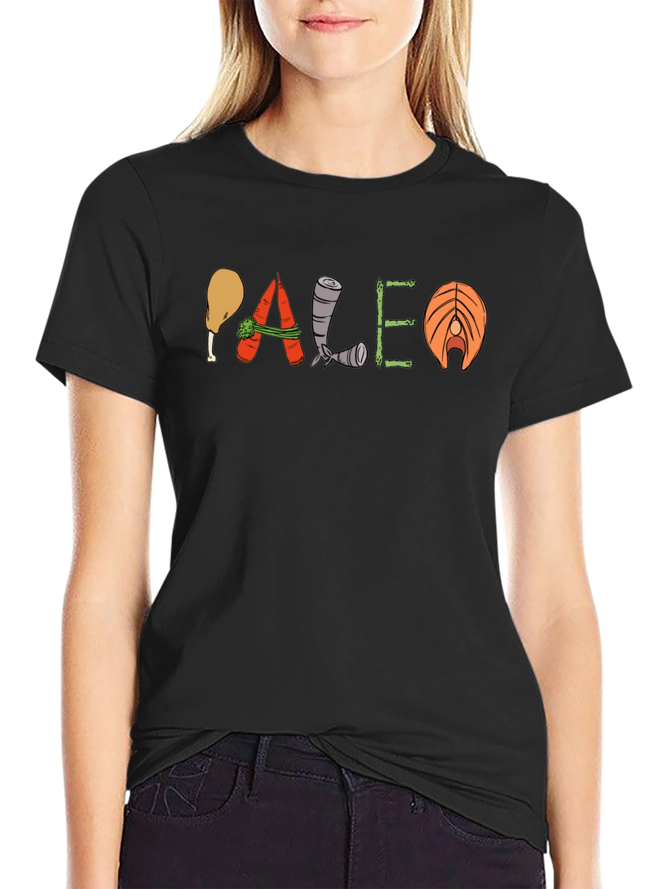 Paleo Diet T-Shirt: Food Group Design