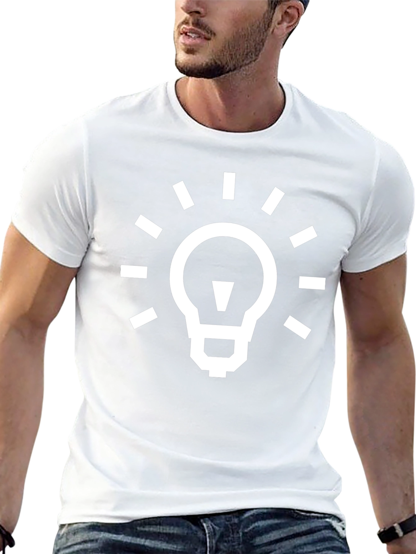 Light Bulb Idea Graphic Tee - Soft Cotton