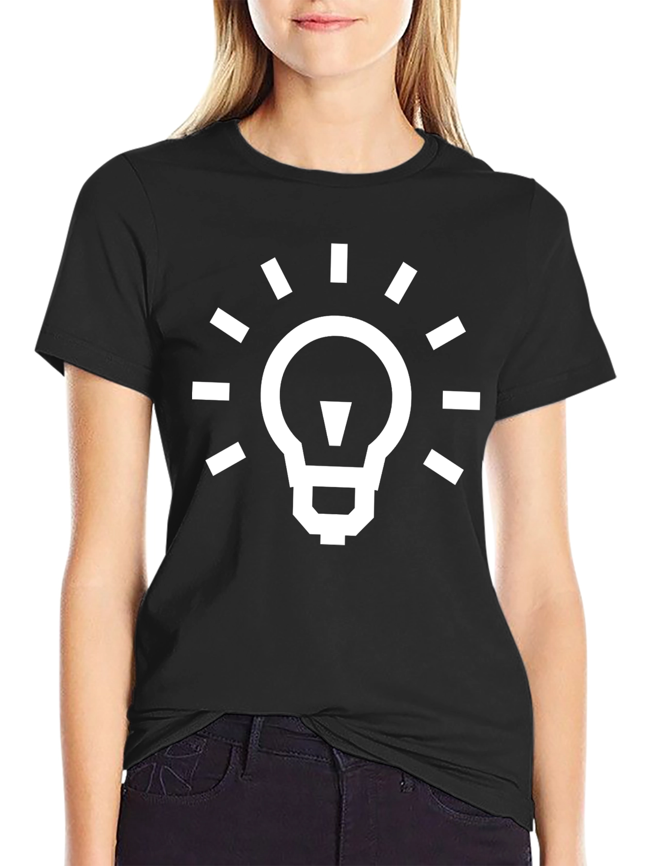 Light Bulb Idea Graphic Tee - Soft Cotton
