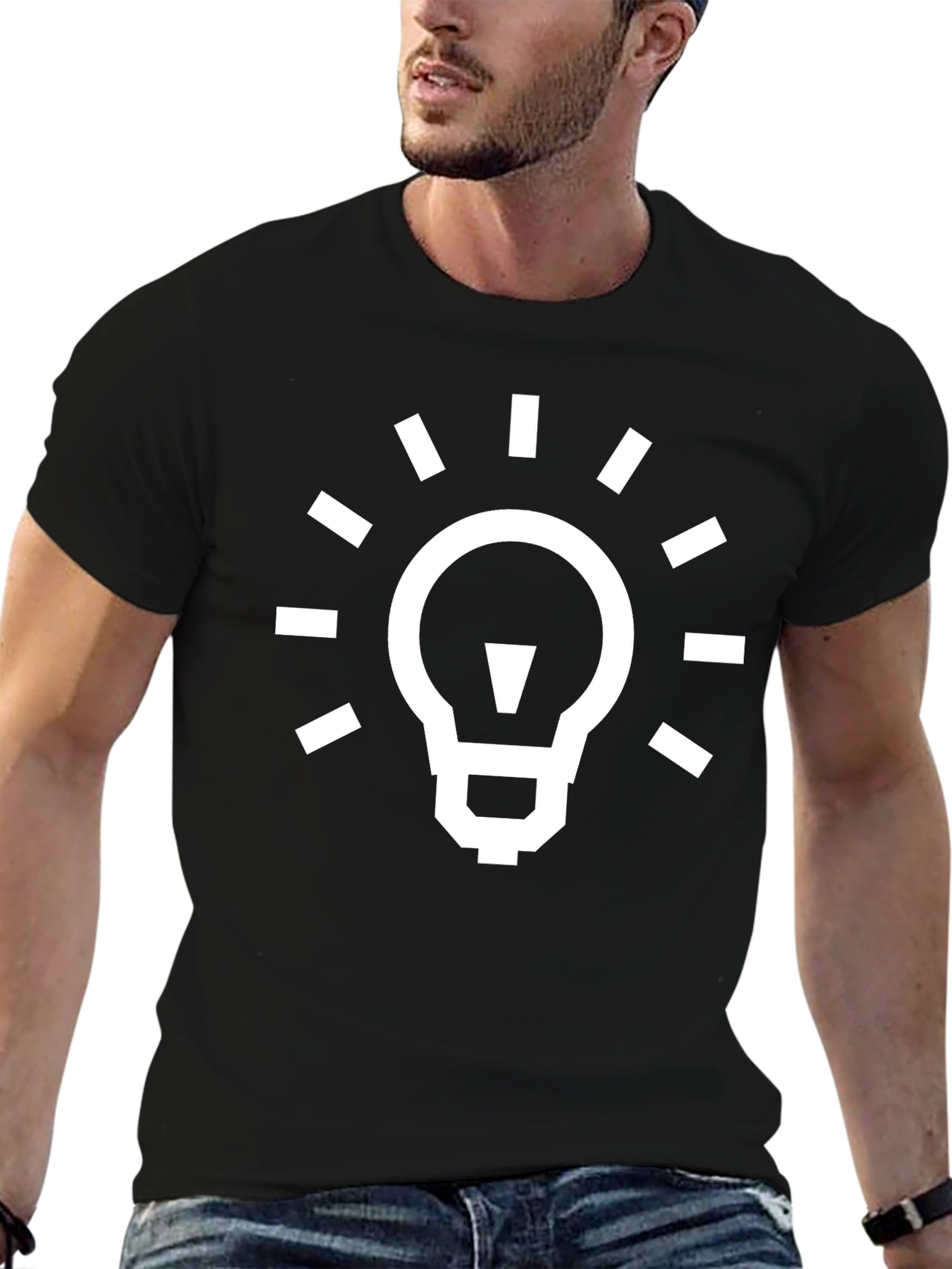 Light Bulb Idea Graphic Tee - Soft Cotton