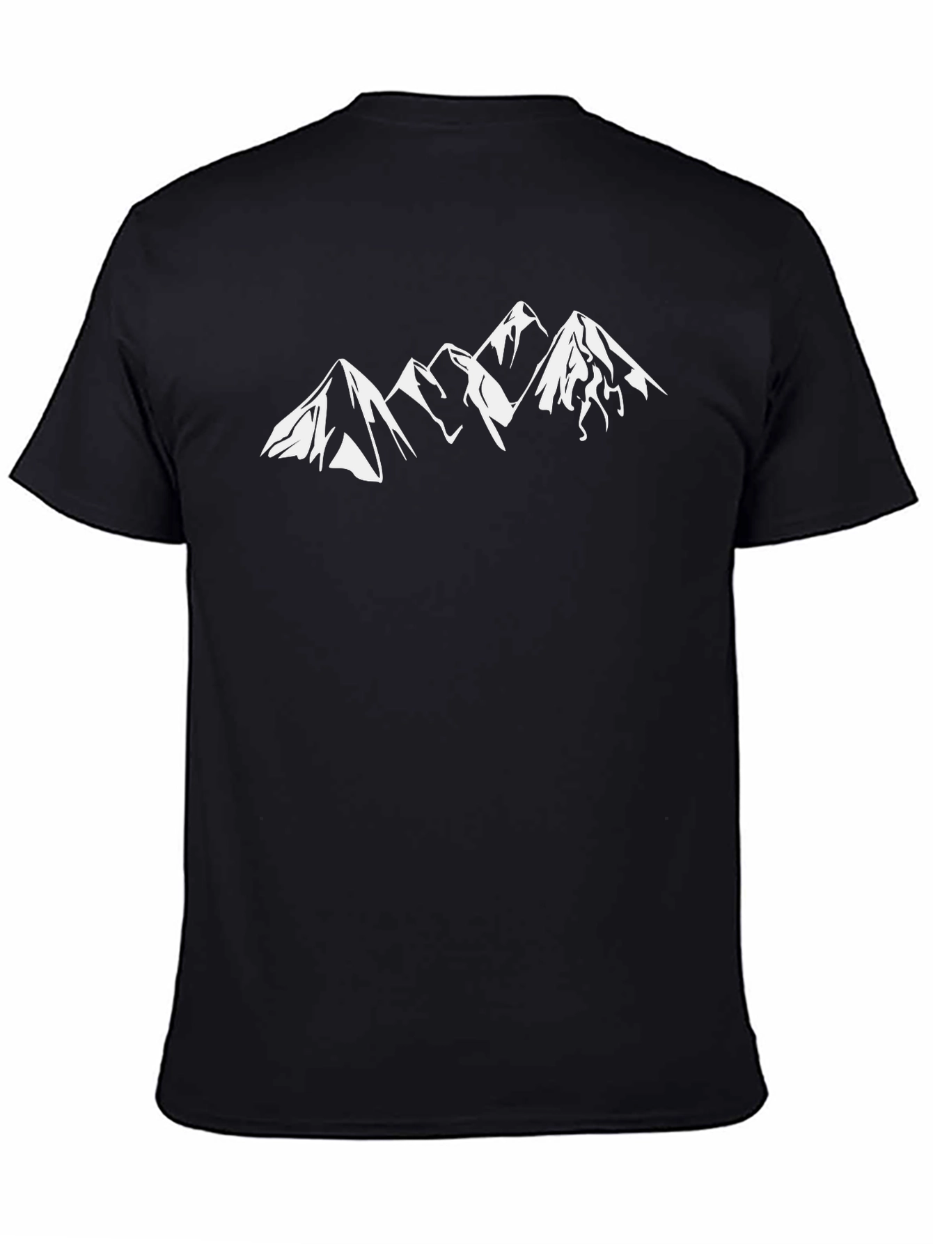 Mountain Peaks Graphic Tee - Black