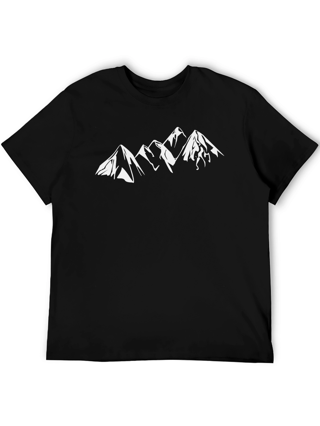 Mountain Peaks Graphic Tee - Black