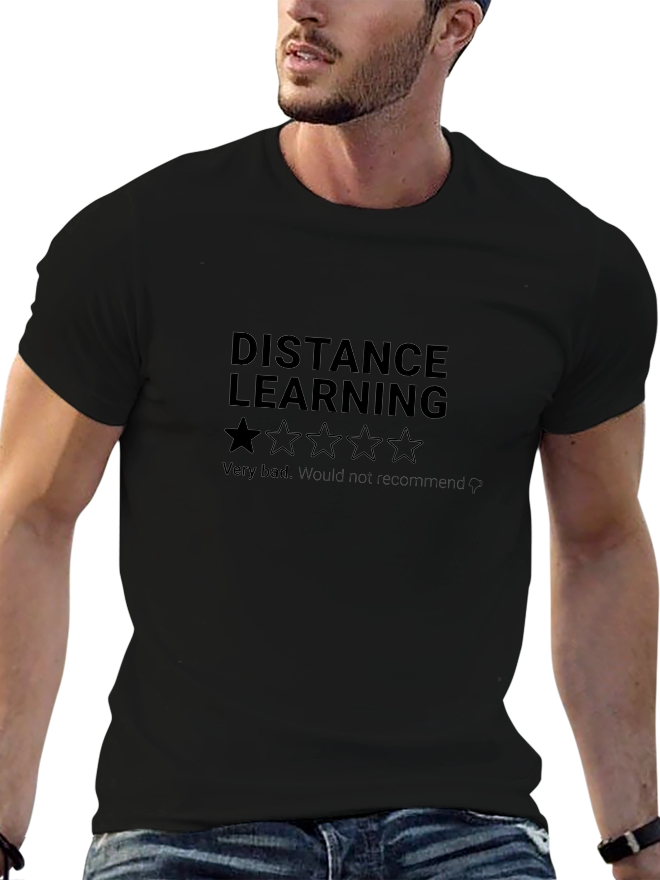 Distance Learning One-Star Review T-Shirt