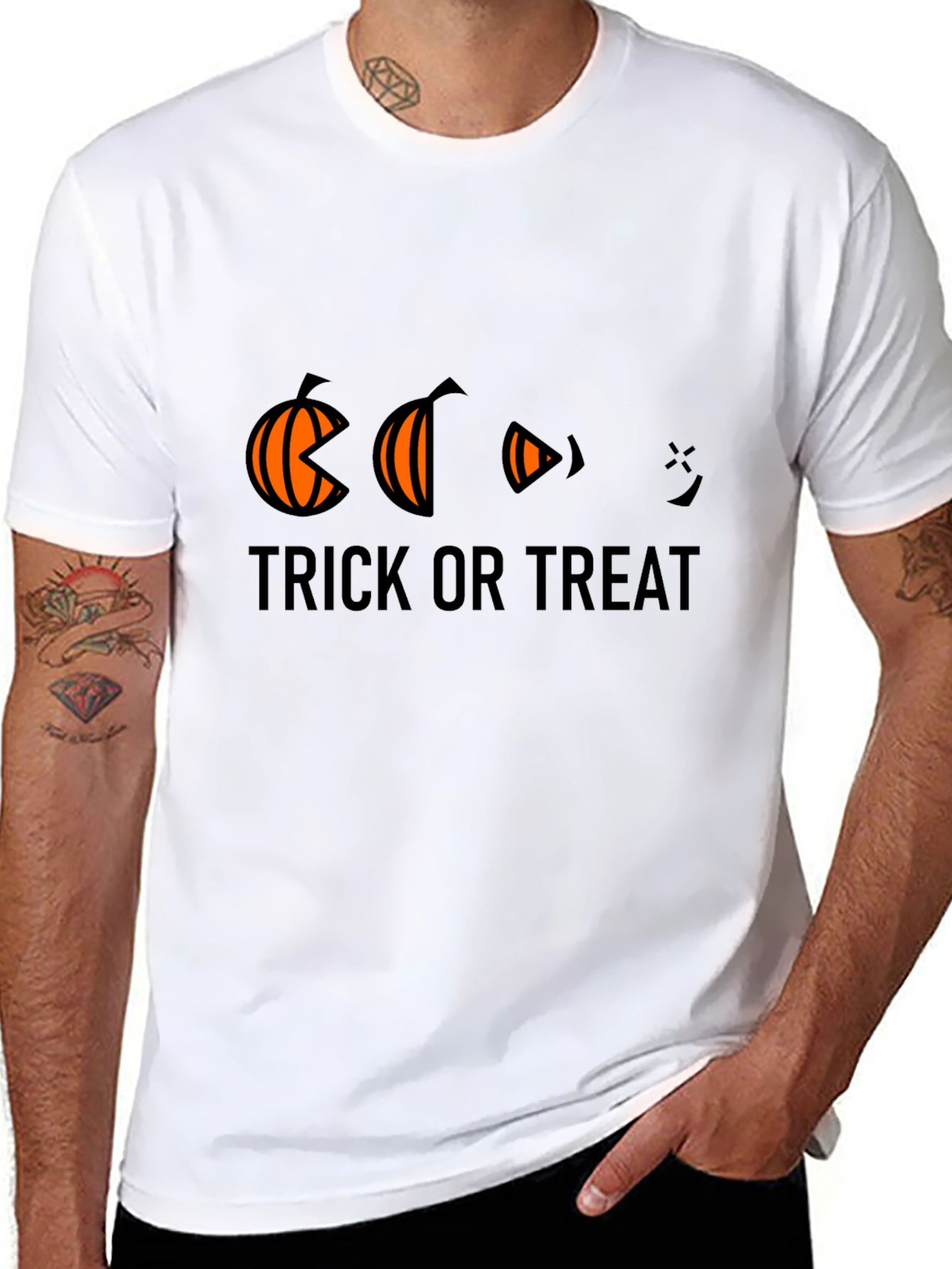 Halloween Trick or Treat Pumpkin Eating T-Shirt