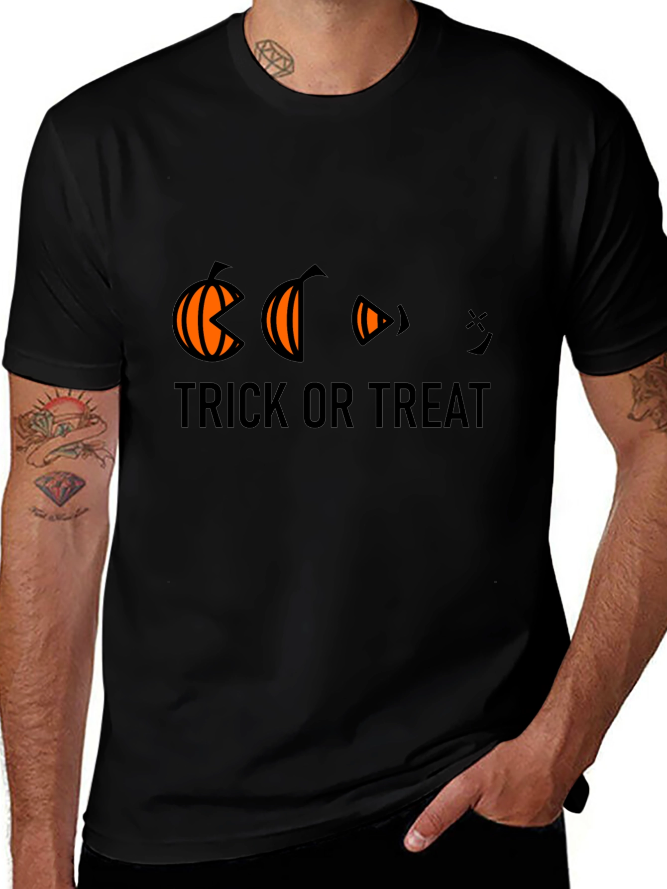 Halloween Trick or Treat Pumpkin Eating T-Shirt