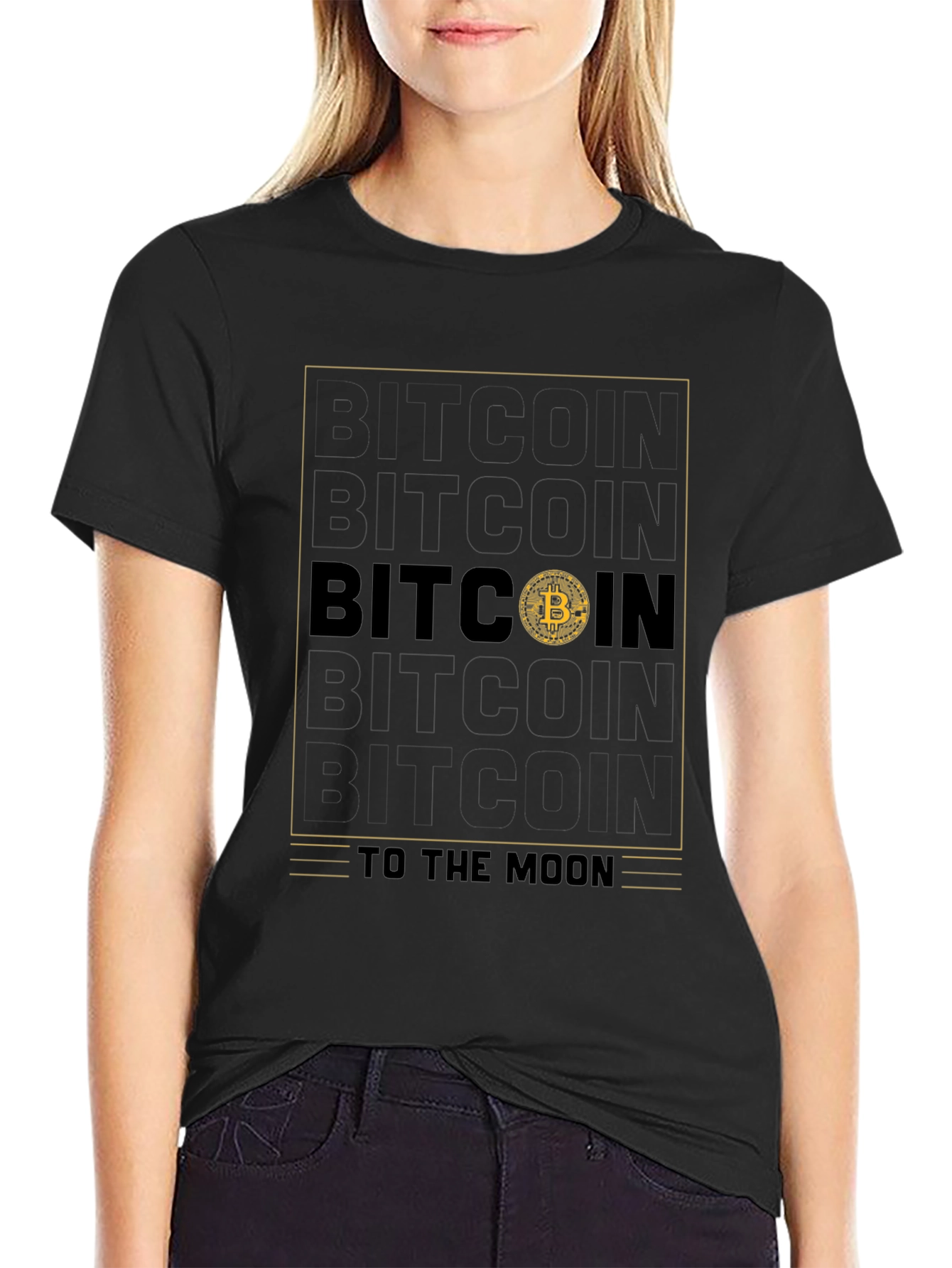 Bitcoin to the Moon Graphic Tee - Crypto HODL