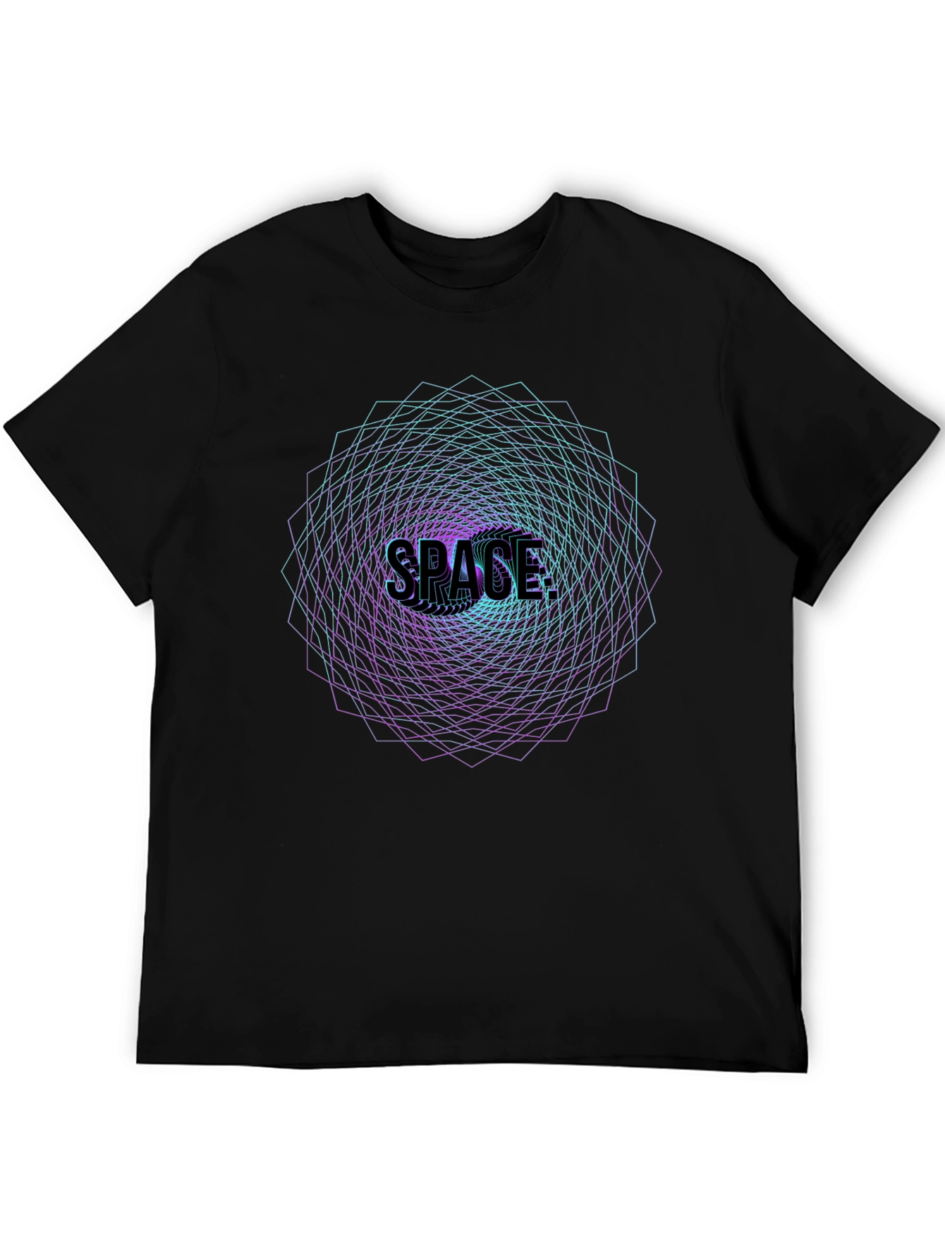 Space Vortex Graphic Tee - Premium Comfort