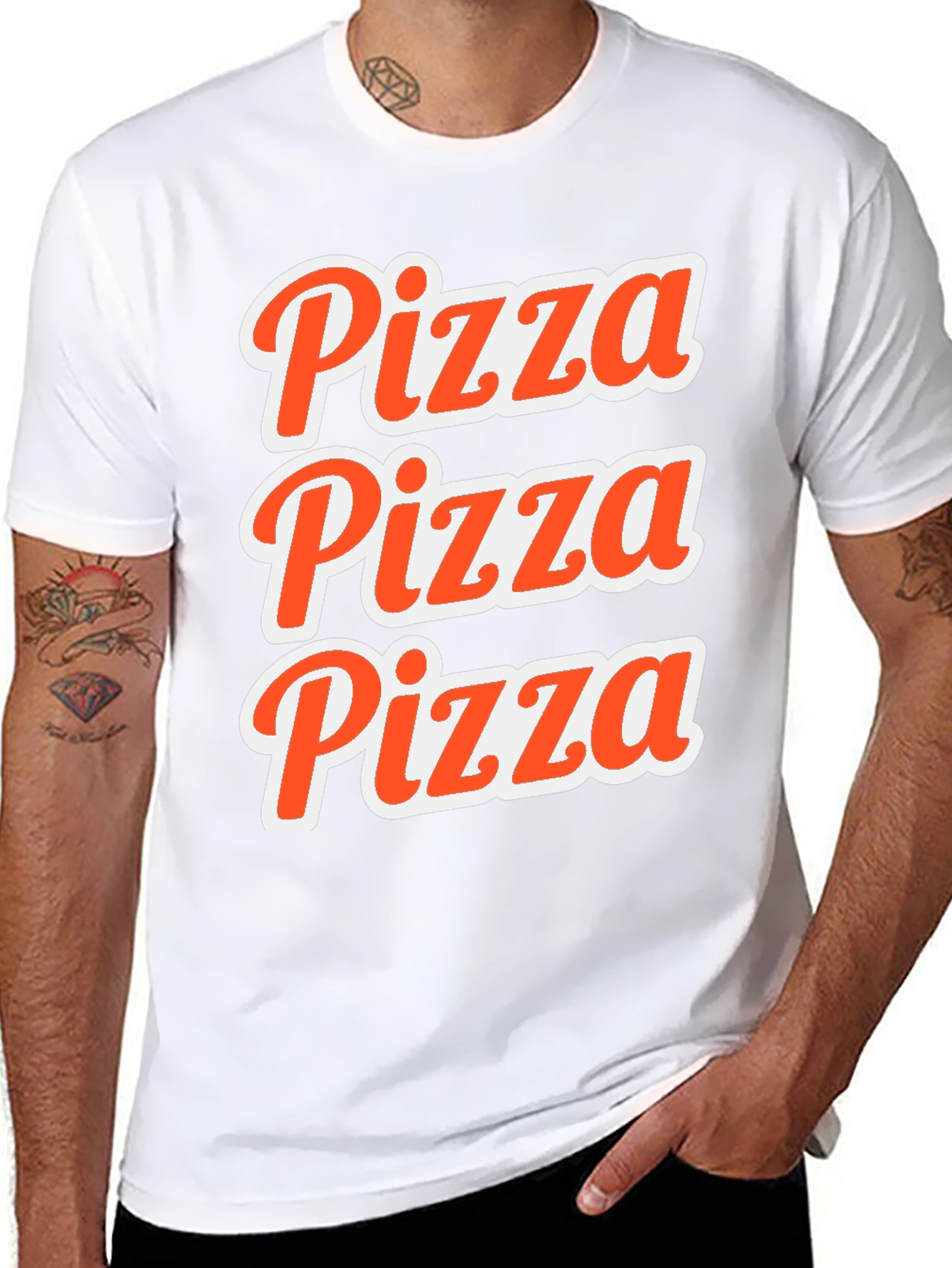Pizza Pizza Pizza Graphic Tee - Soft Cotton T-Shirt