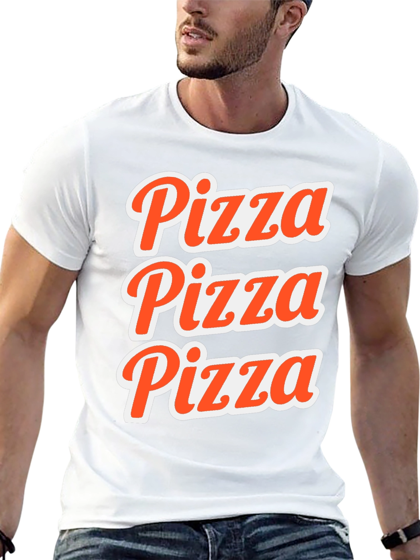 Pizza Pizza Pizza Graphic Tee - Soft Cotton T-Shirt