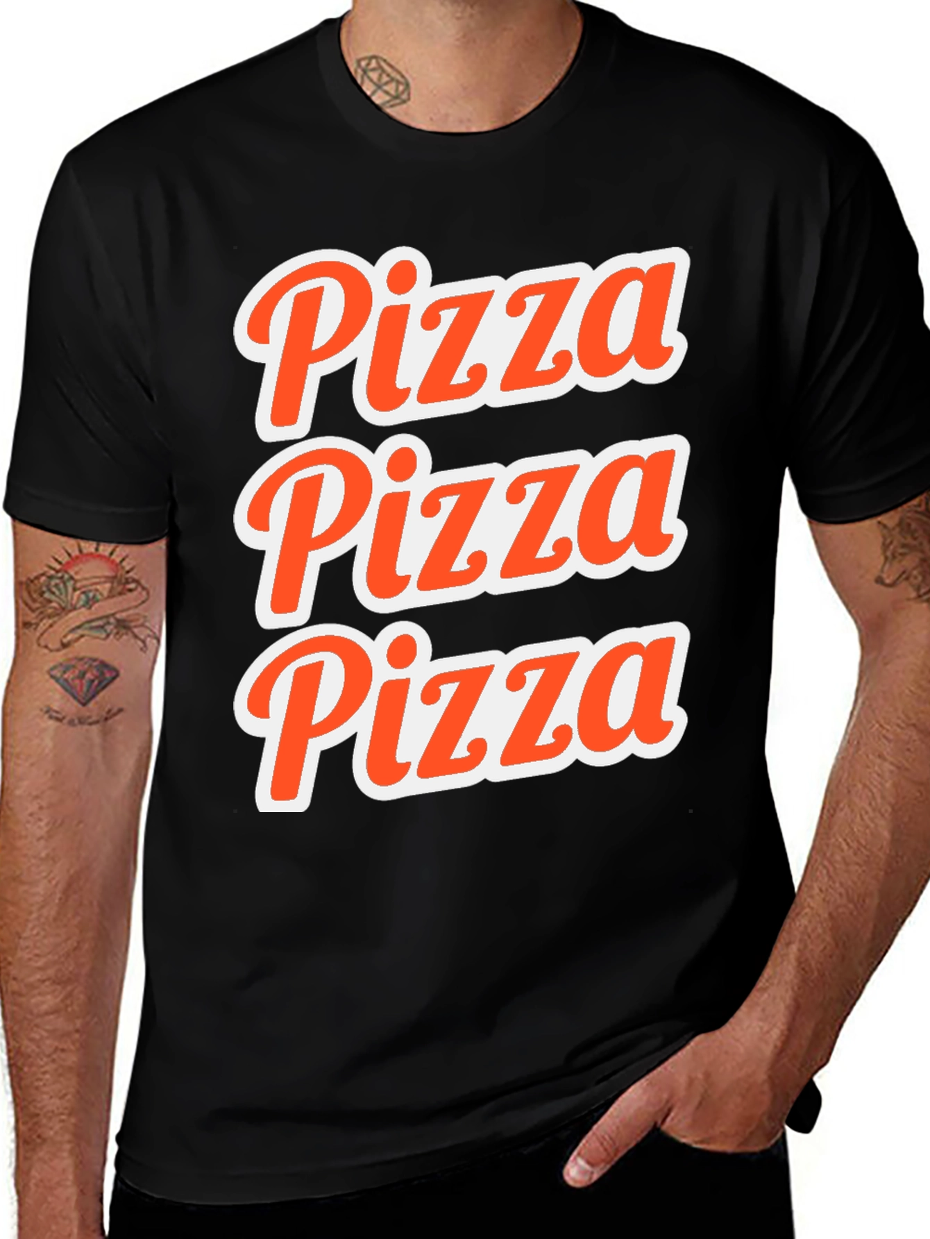 Pizza Pizza Pizza Graphic Tee - Soft Cotton T-Shirt