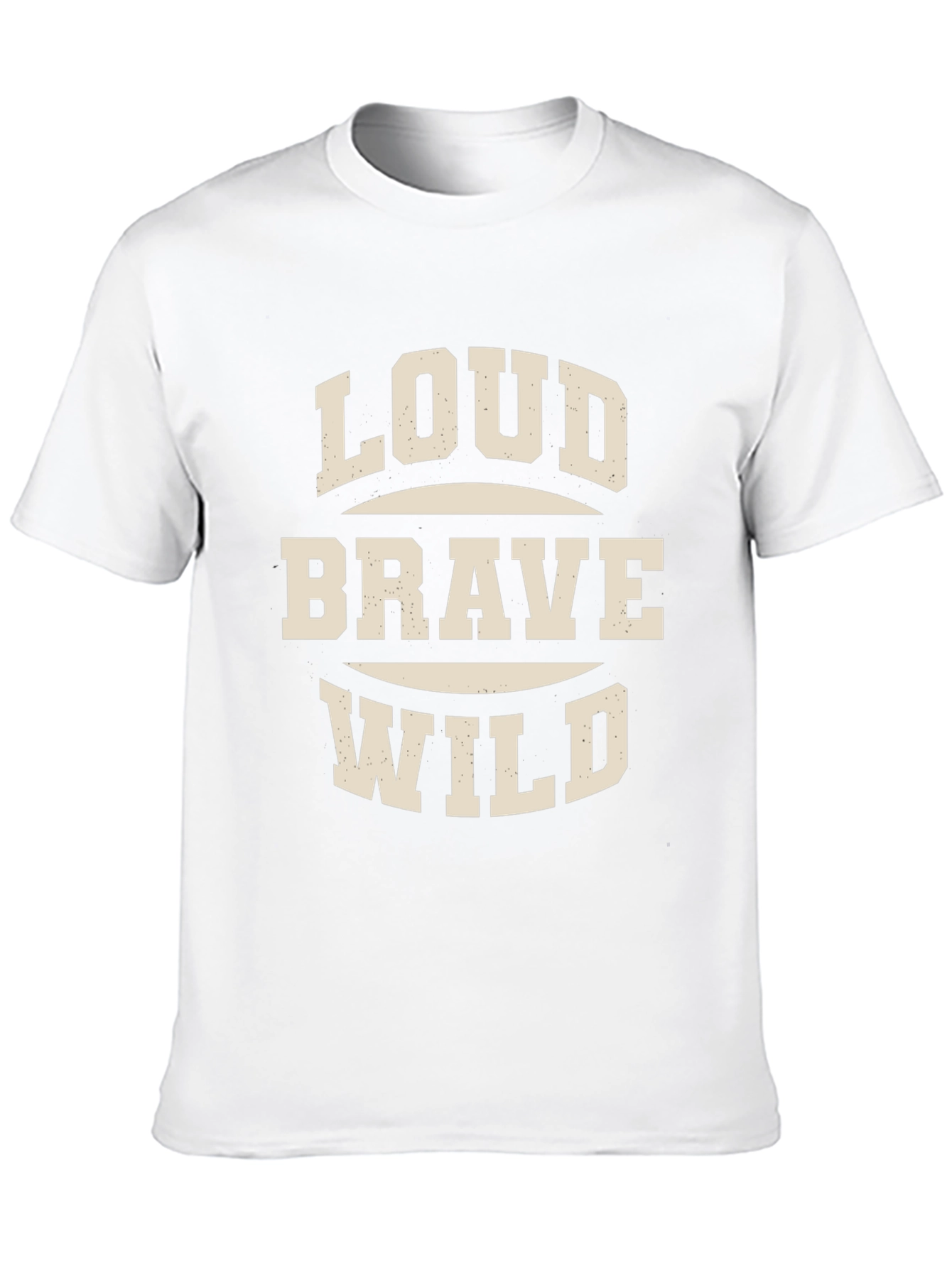 Loud Brave Wild Graphic Tee - Mens Black T-Shirt
