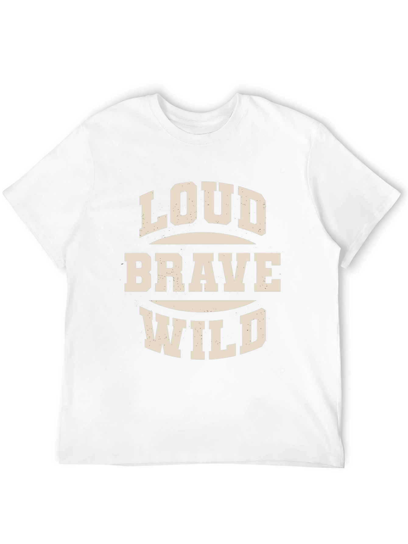 Loud Brave Wild Graphic Tee - Mens Black T-Shirt