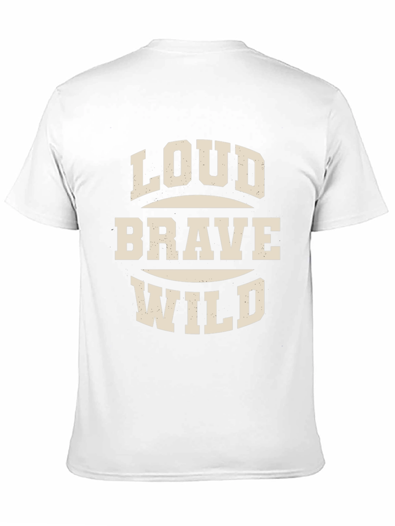 Loud Brave Wild Graphic Tee - Mens Black T-Shirt