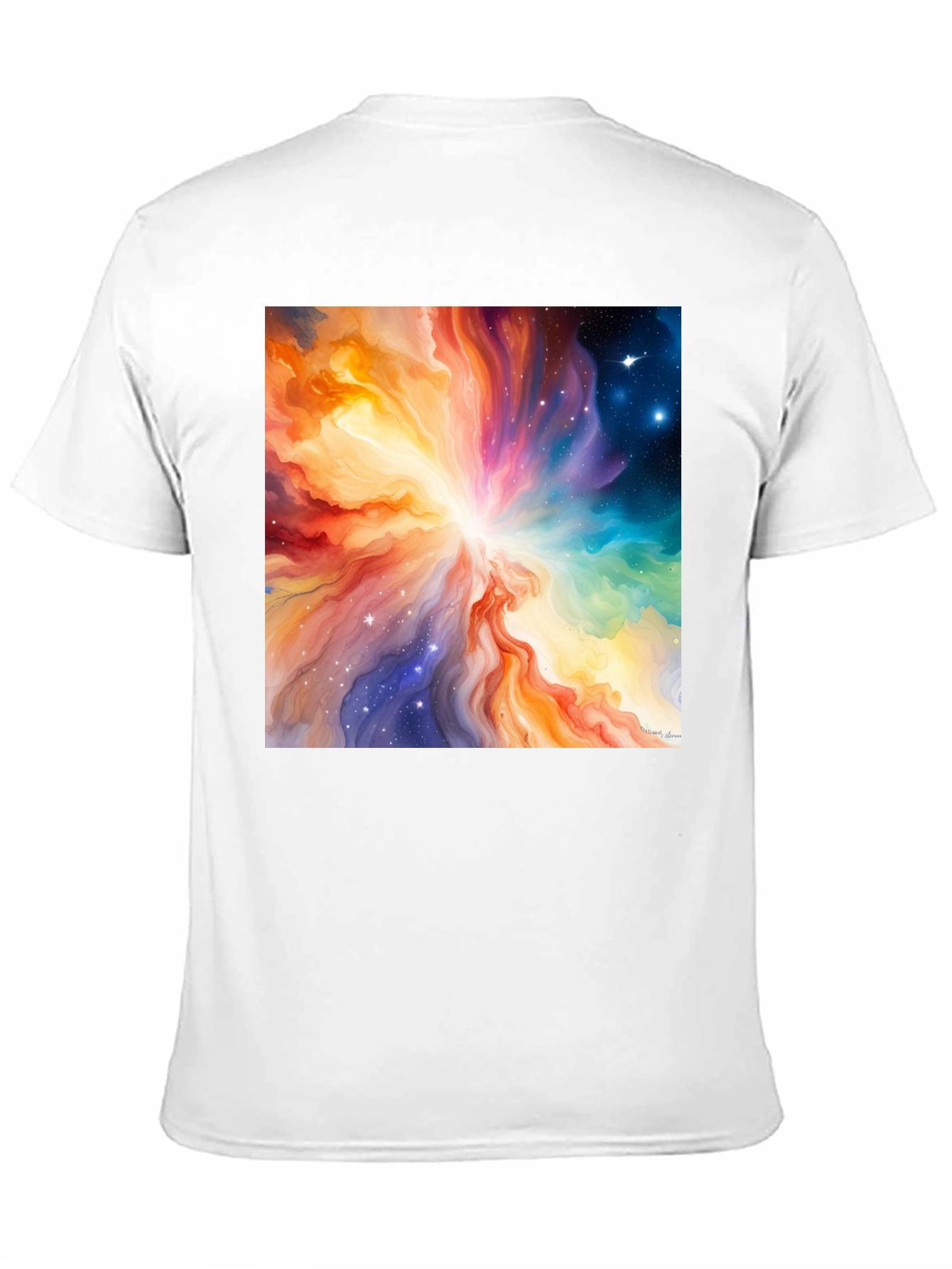 Cosmic Nebula Graphic Tee - Mens Black T-Shirt